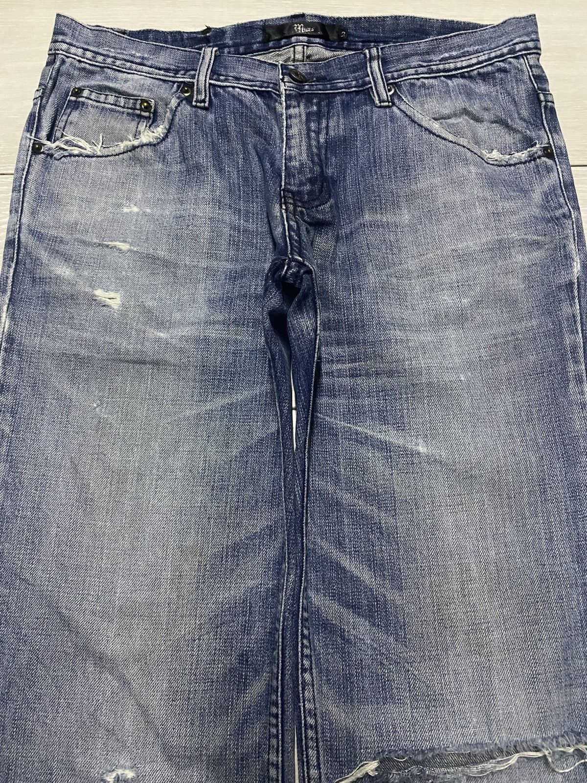 Japanese Brand Vintage Japanese Brand Midas Studd Backpatch Distressed Jean Size US 32 / EU 48 - 3 Thumbnail