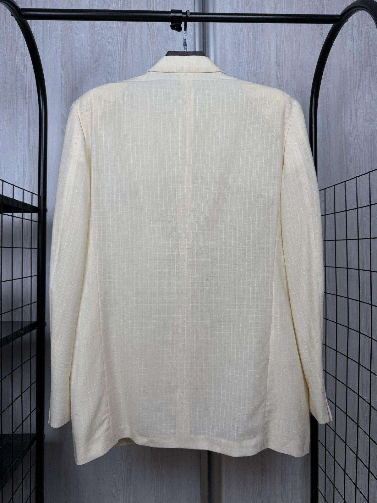 Versace Versus Versace yellow wool 4 buttons made in Italy blazer Size 42R - 8 Thumbnail