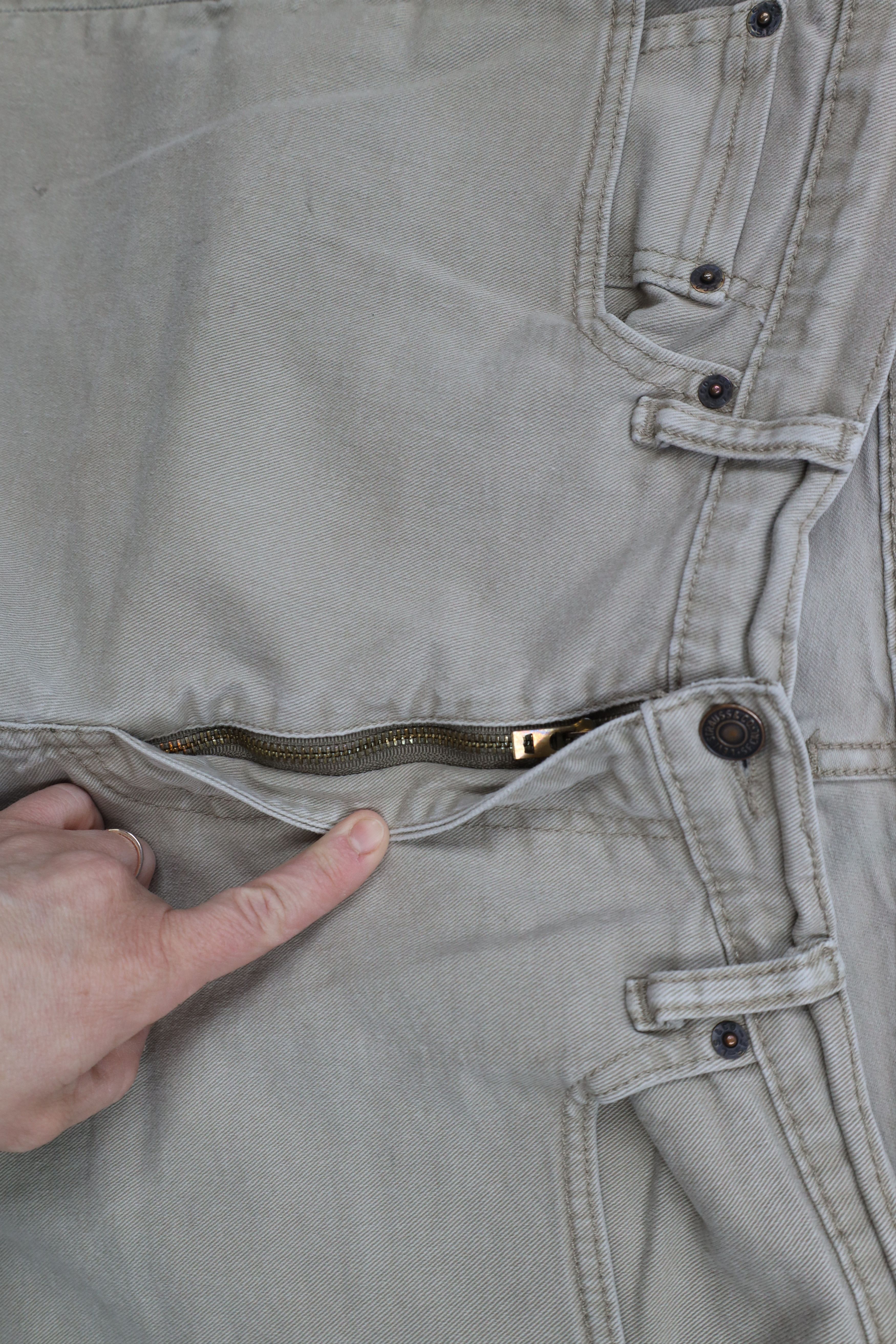 Levi's × Vintage Vintage Y2K Levis 513 Slim Fit Straight Leg Jeans Beige Size US 36 / EU 52 - 7 Thumbnail