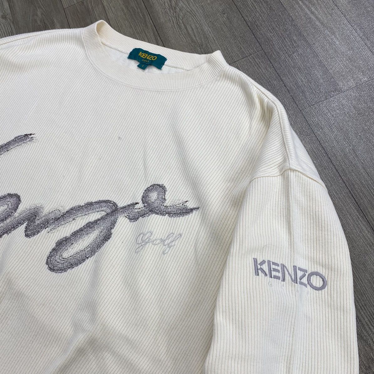 Kenzo Vintage Kenzo Golf Big Logo Sweatshirt Luxury Size US L / EU 52-54 / 3 - 4 Thumbnail