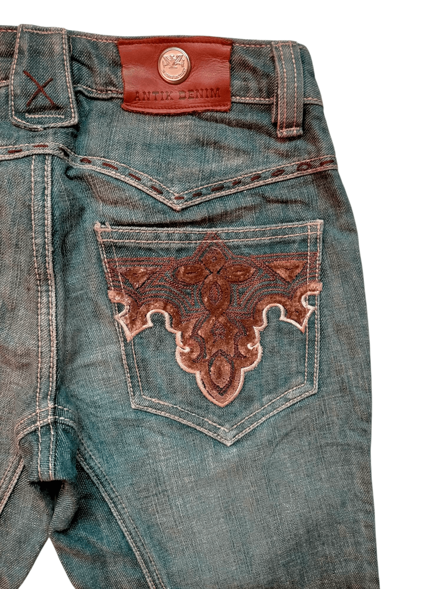 Hysteric Glamour Flare Jeans Antik Denim Embroidered Low rise Boot cut Denim Size US 28 / EU 44 - 11 Thumbnail