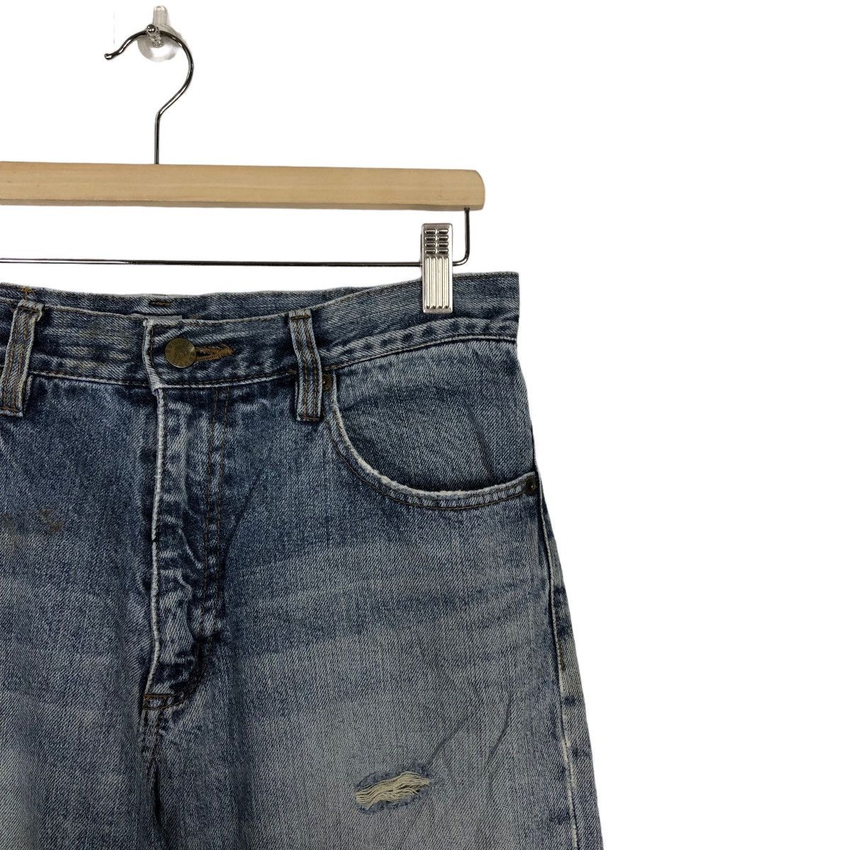 Japanese Brand 🔥90’s VINTAGE HANES DISTRESSED DENIM JEANS LOOSE CUT Size US 29 - 5 Thumbnail