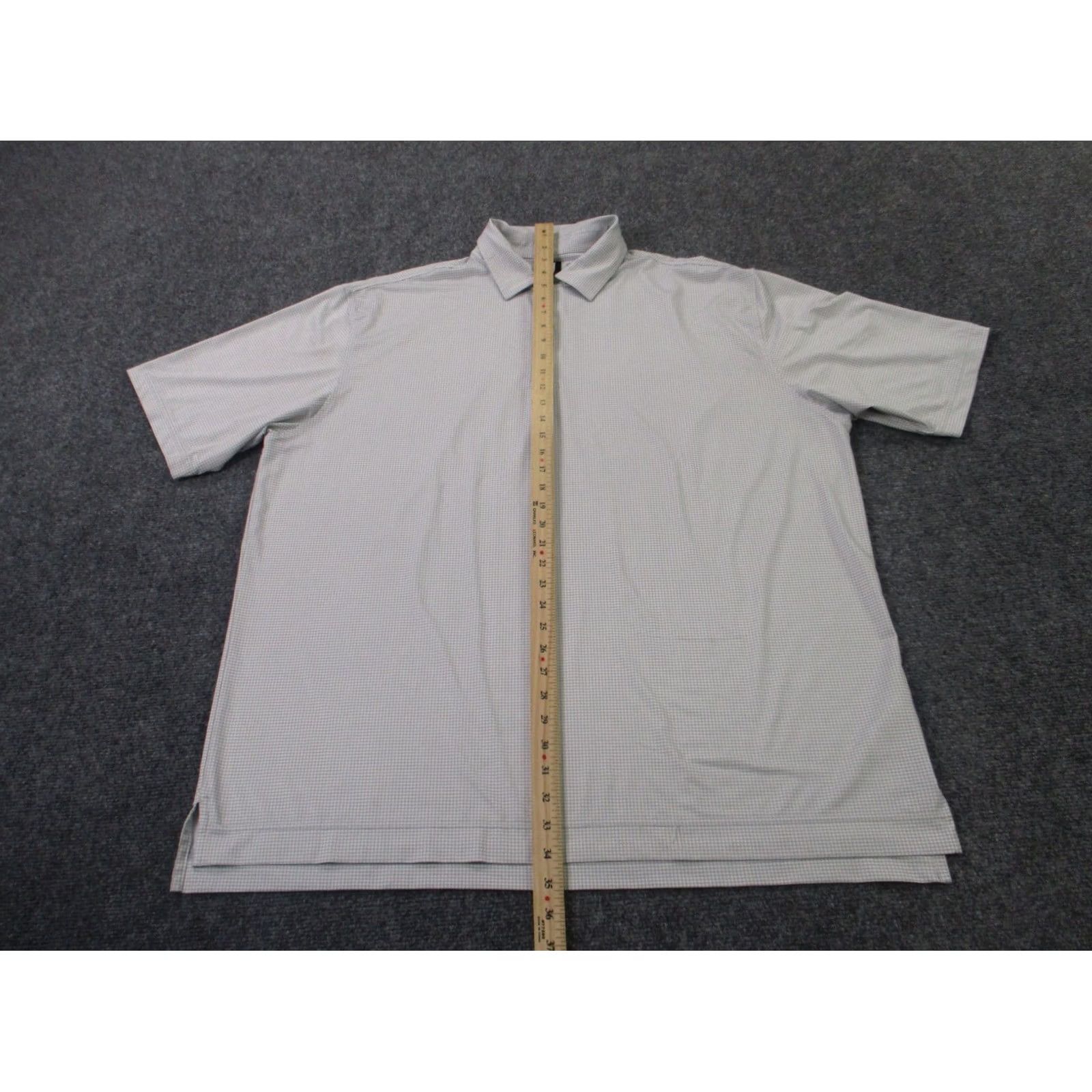 Footjoy Footjoy Golf Polo Shirt Men 2XL Houndstooth Performance Stretch Sport Preppy Size US XXL / EU 58 / 5 - 3 Thumbnail
