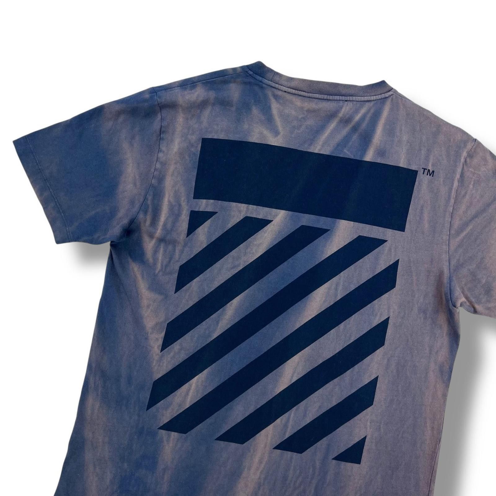 Off-White Off-White Diagonal Bleach Dyed T Shirt Size US S / EU 44-46 / 1 - 1 Thumbnail