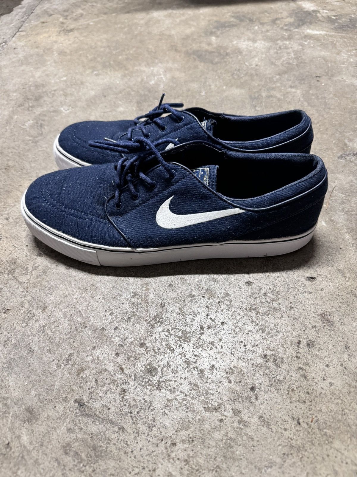 Nike × Nike SB Nike Zoom SB Stefan Janoski Canvas Navy Blue 2013 Size US 11 / EU 44 - 3 Thumbnail