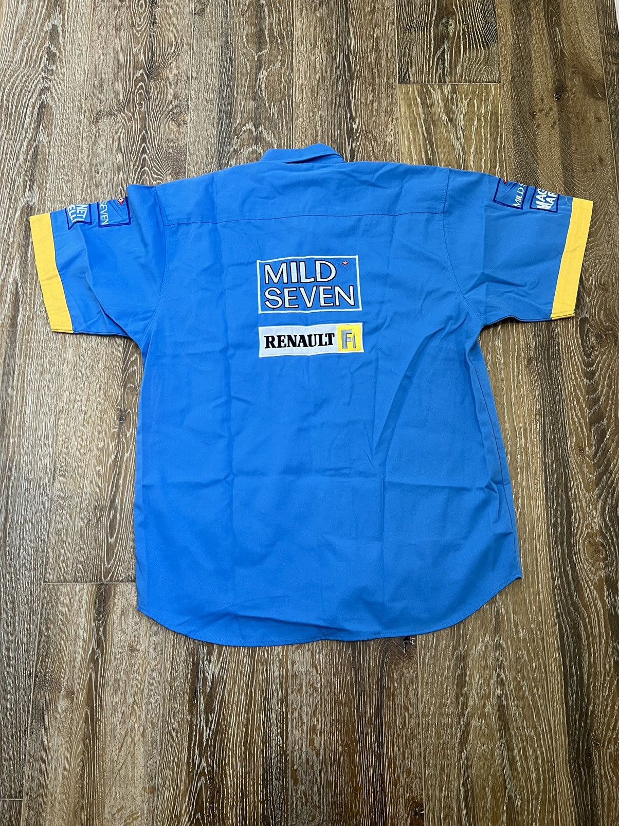 Vintage Renault formula one mild seven button up shirt Size US XL / EU 56 / 4 - 3 Thumbnail