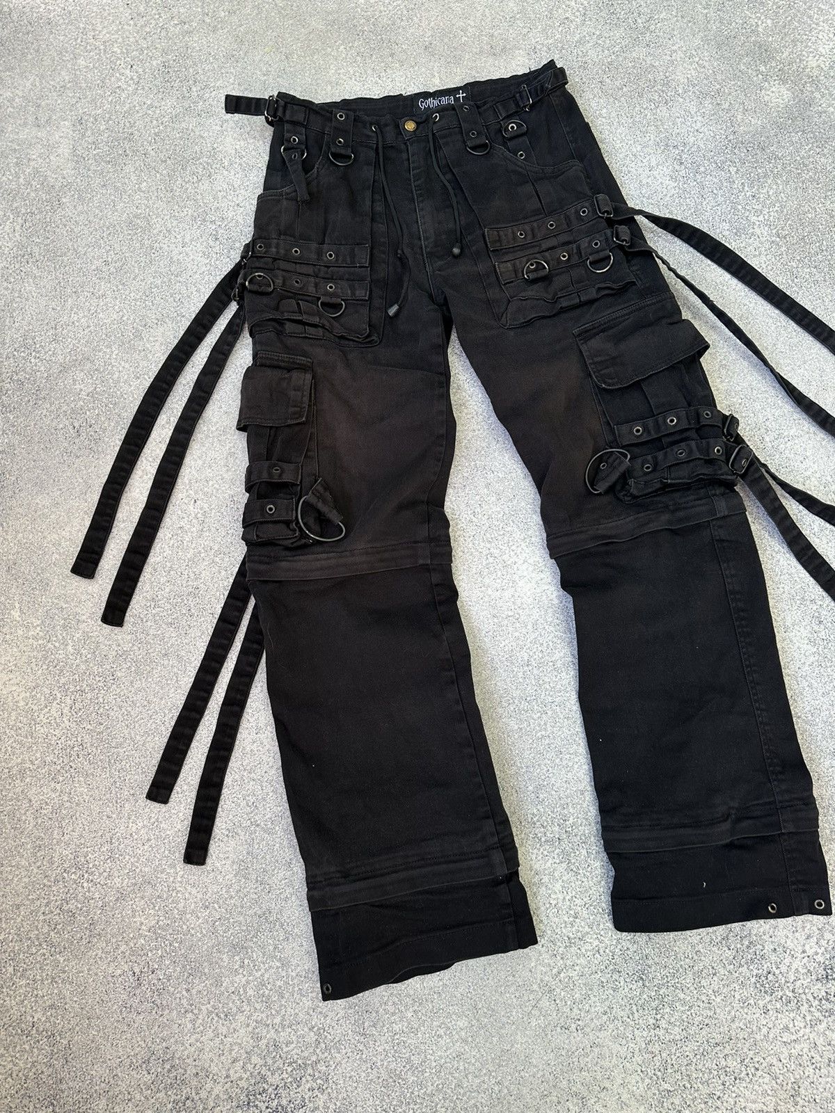 Vintage Vintage Gothicana by Emp Bondage Japanese Cargo Pants Size US 30 / EU 46 - 3 Thumbnail