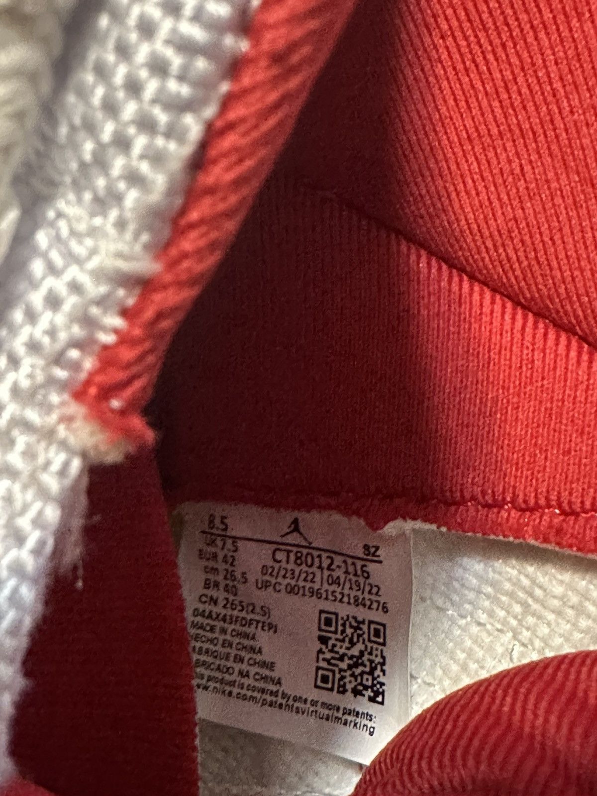 Jordan Brand Air Jordan 11’s, Cherry Size US 8.5 / EU 41-42 - 7 Thumbnail