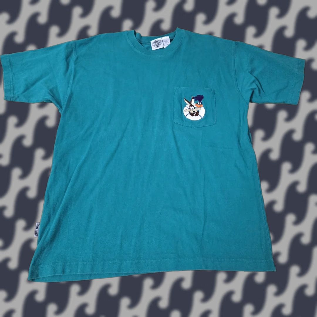 Altea VINTAGE Looney Tunes Shirt Mens Large Teal Wile E. Coyote Road Runner Pocket 90s Shirt Mens Large Teal Wile E. Coyote Road Runner Pocket 90s Size US L / EU 52-54 / 3 - 1 Thumbnail