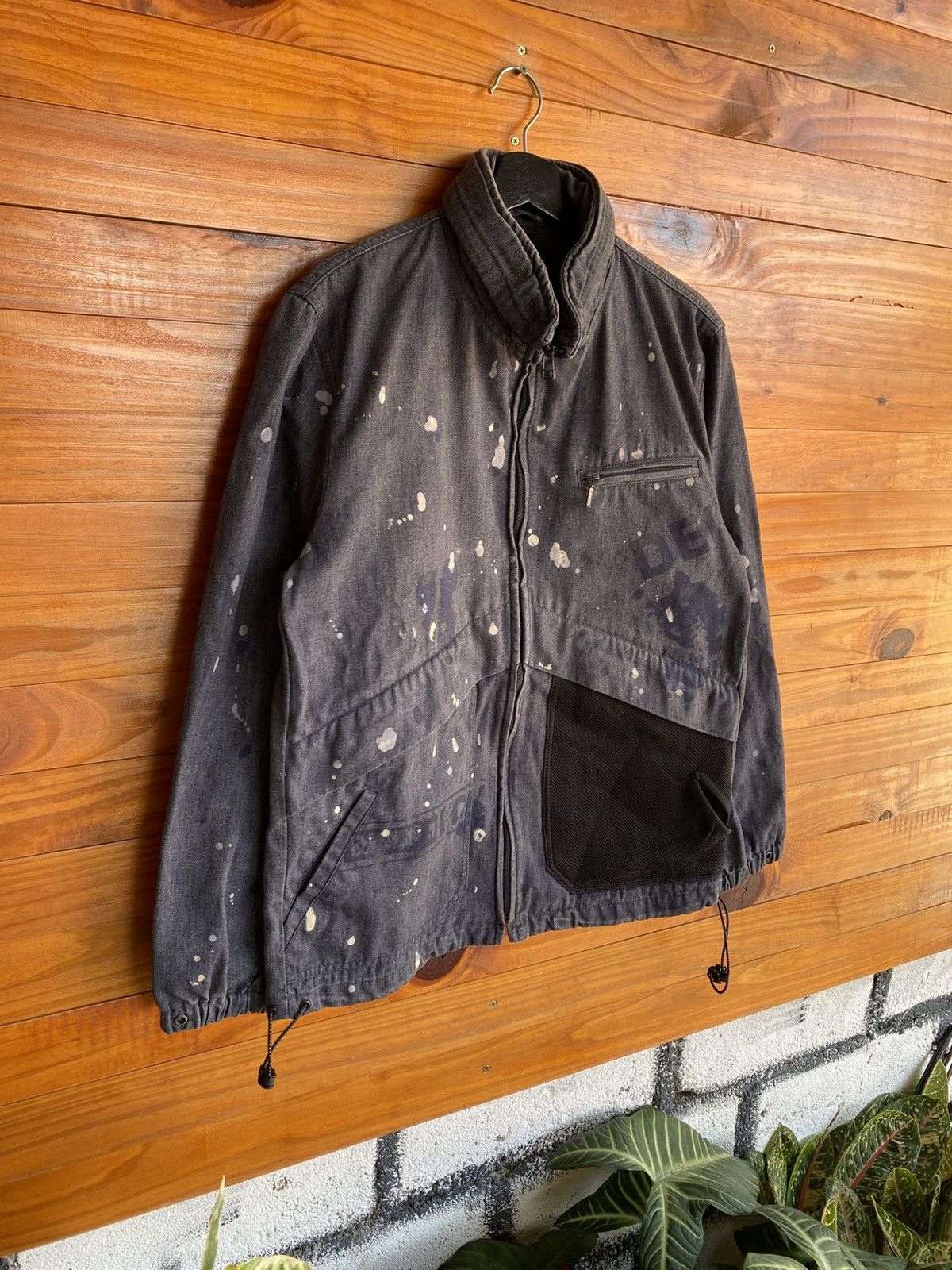 ABAHOUSE Vintage ABAHOUSE Paint Splatter Work Jacket Grey Streetwear Size US M / EU 48-50 / 2 - 5 Thumbnail