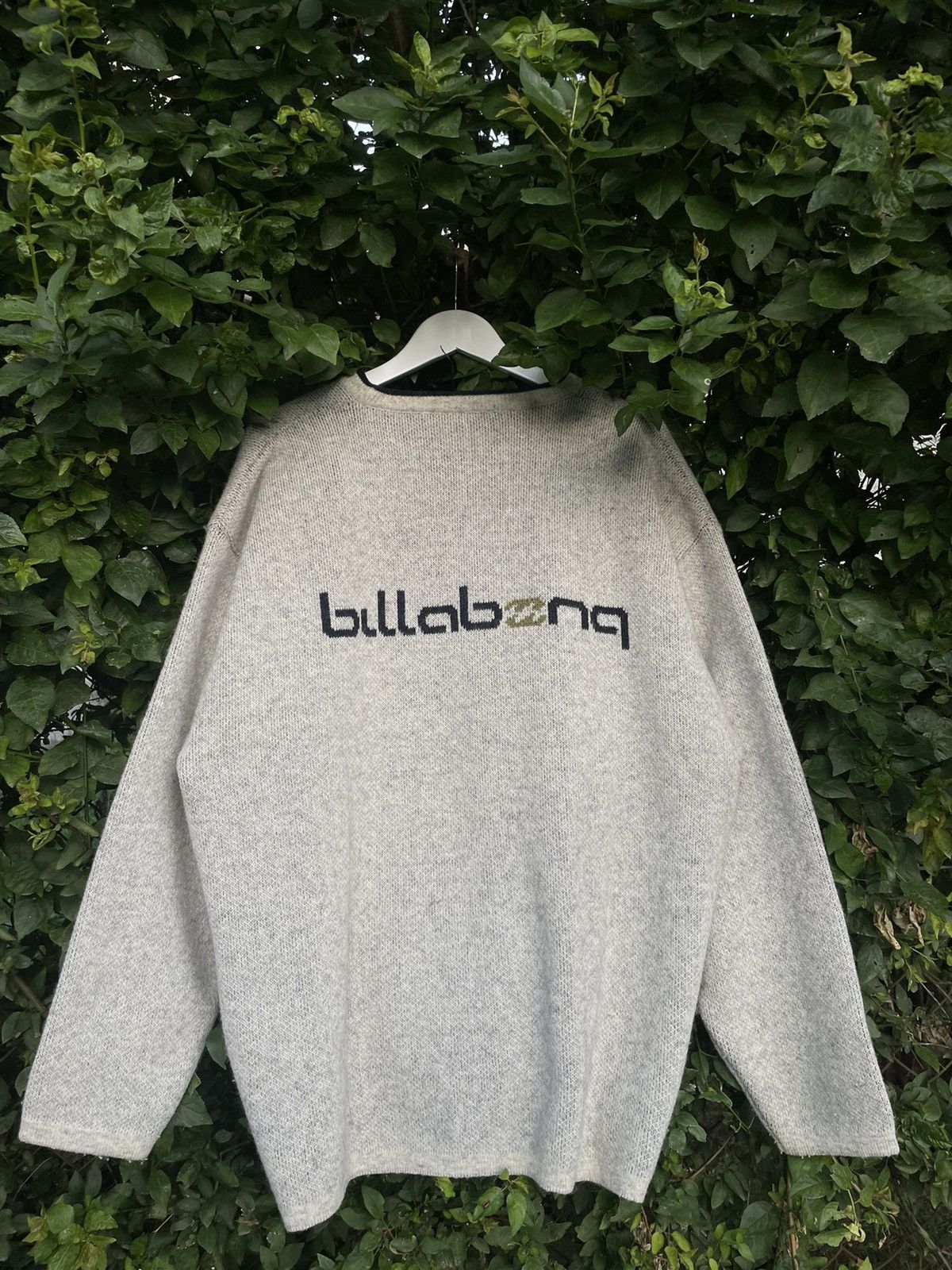 Billabong × Quiksilver × Vintage Vintage Billabong Sweatshirt 90s Wool Big Logo Surf Y2K Size US L / EU 52-54 / 3 - 1 Thumbnail