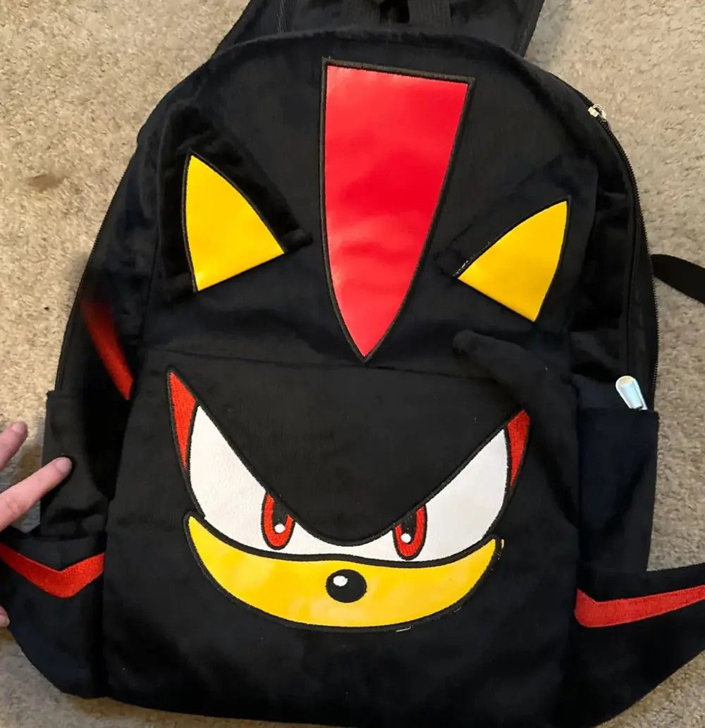 Anime Toon Hedgehog Fox Backpack Plush Shoulder Bag Knapsack Size ONE SIZE - 2 Thumbnail