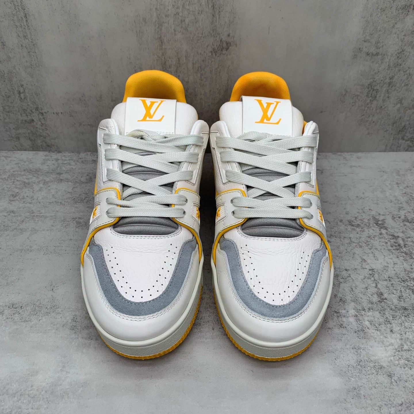 Louis Vuitton LV Trainer White/Yellow 36.5 98 New Org Box & Acc Size US 5.5 / IT 35.5 - 4 Thumbnail