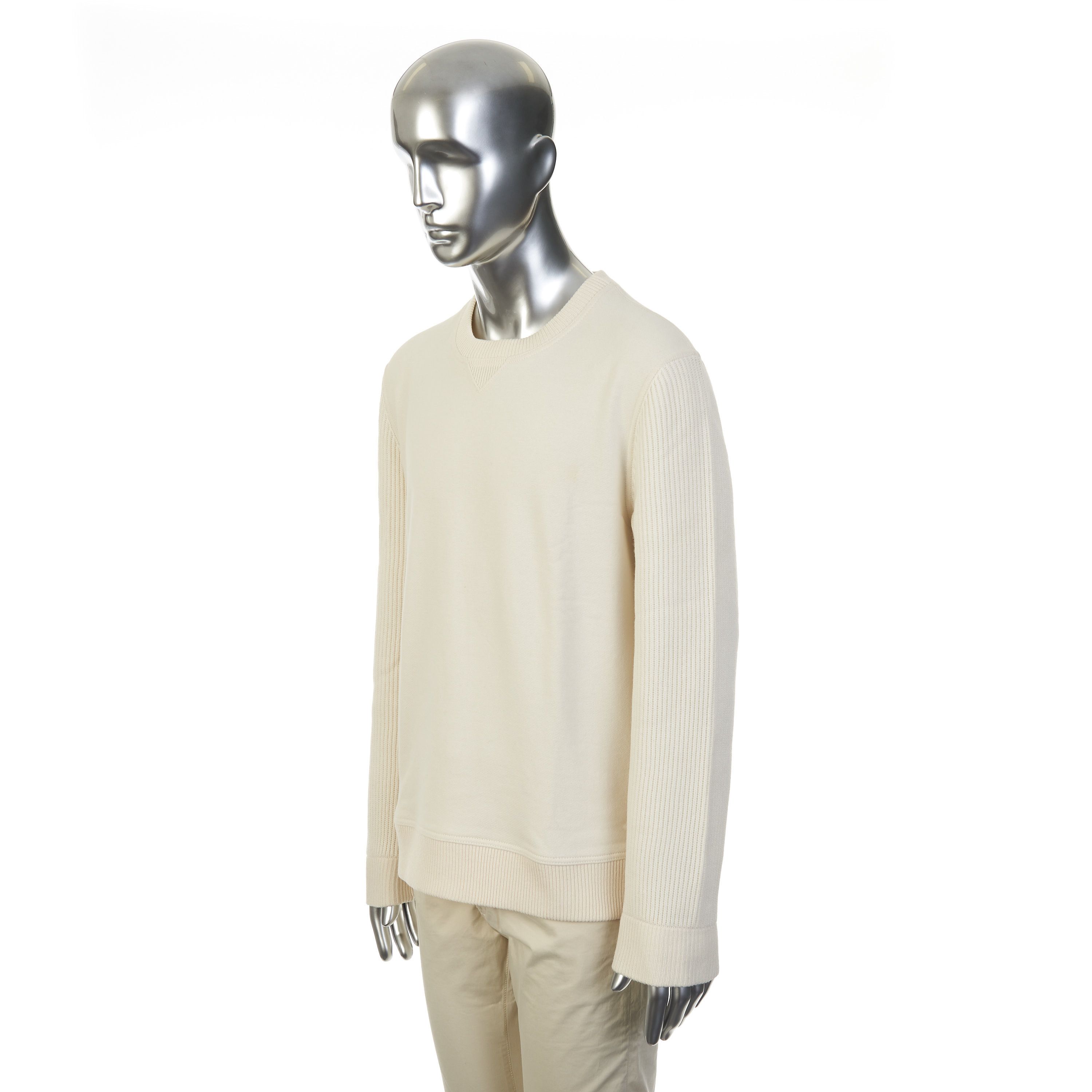 Brunello Cucinelli Crewneck Sweater With English Rib Knit Sleeves Size US L / EU 52-54 / 3 - 3 Thumbnail