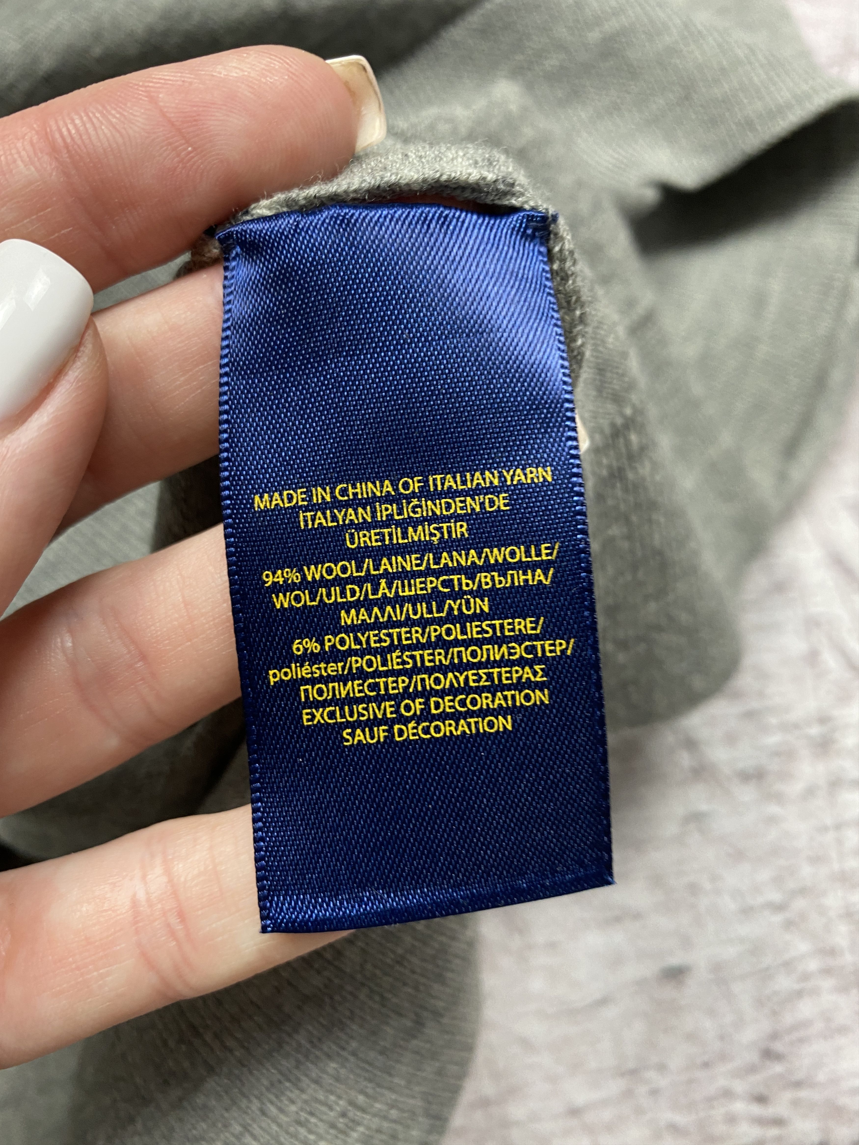 Polo Ralph Lauren × Ralph Lauren Polo Ralph Lauren Vintage Mens V-neck Wool Knit Sweater Size US L / EU 52-54 / 3 - 6 Thumbnail