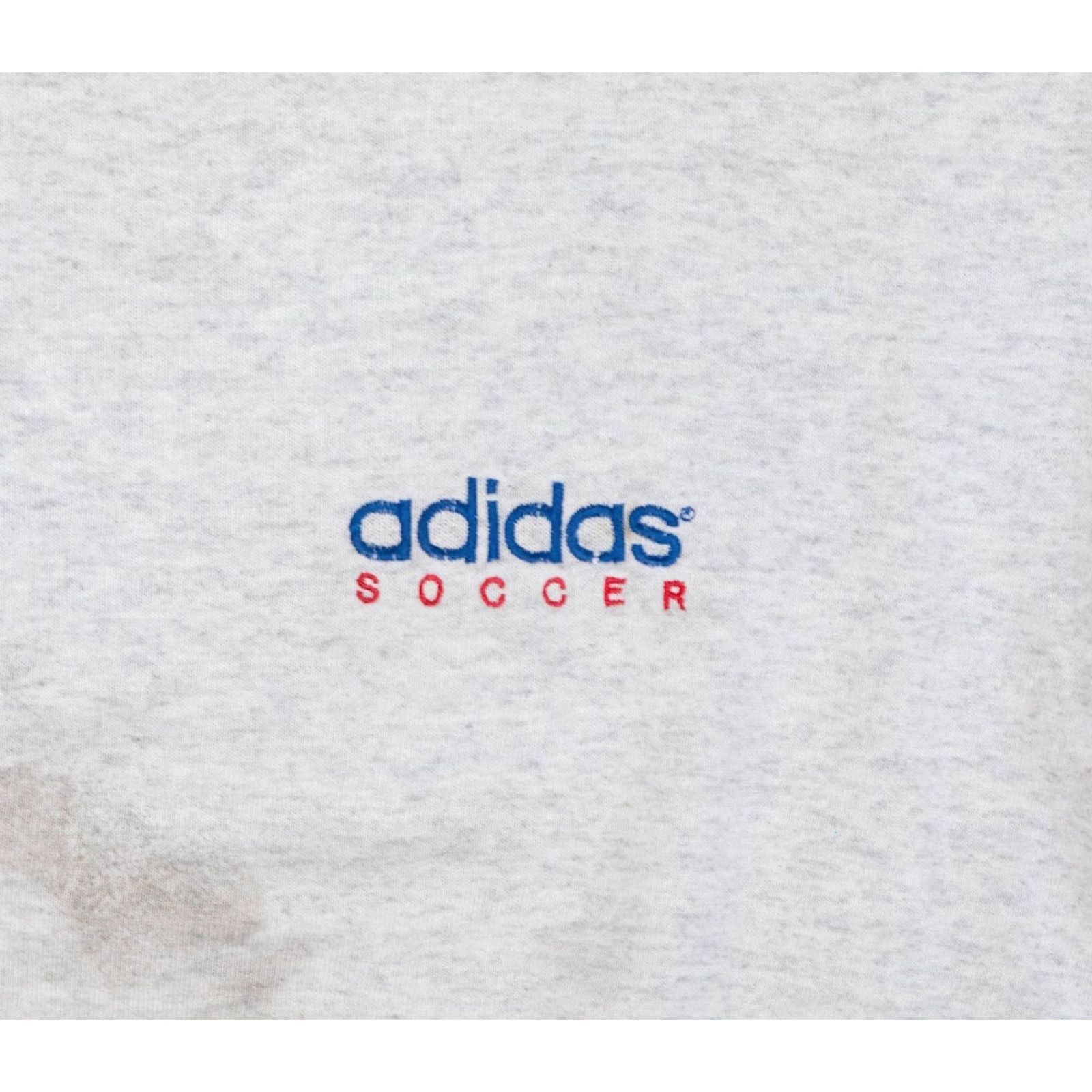 Adidas VINTAGE adidas Sweatshirt Men L Gray Distress Soccer USA 90s 80s Logo Pullover Shirt Crew Neck National USA Football Basketball MLS Size US L / EU 52-54 / 3 - 4 Thumbnail