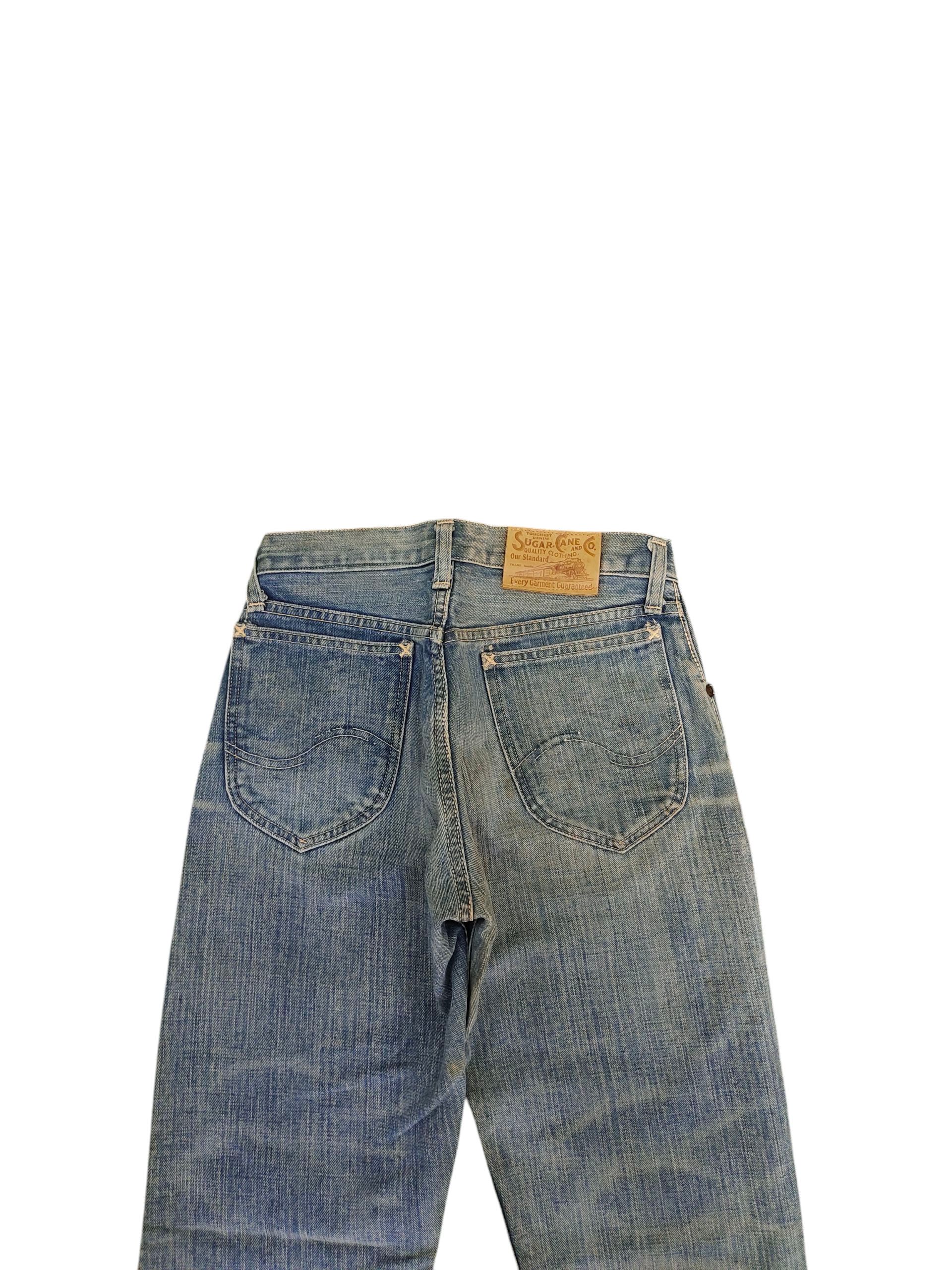 Sugar Cane Vintage 90s Sugar Cane Selvedge Jeans - Clawmark Faded denim Size US 28 / EU 44 - 9 Thumbnail