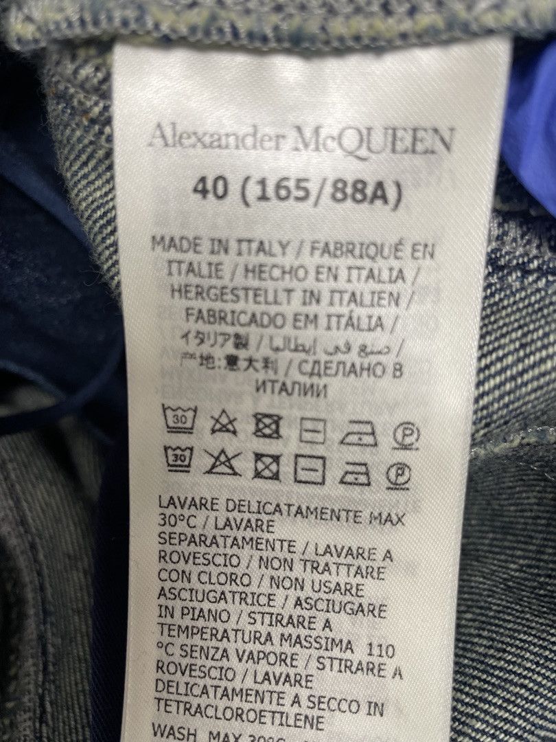 Alexander McQueen ALEXANDER MCQUEEN Flared Denim Mini Dress Size S / US 4 / IT 40 - 11 Thumbnail