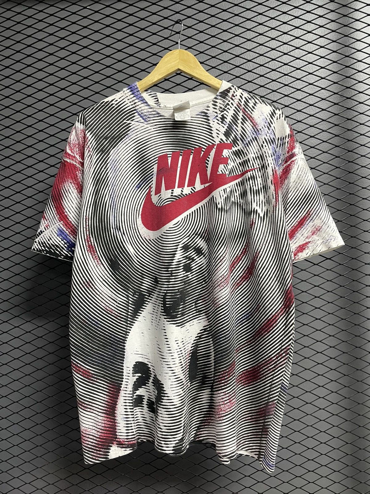 Nike Vintage 90s Nike Micheal Jordan AOP T-Shirt. Size US XL / EU 56 / 4 - 1 Thumbnail