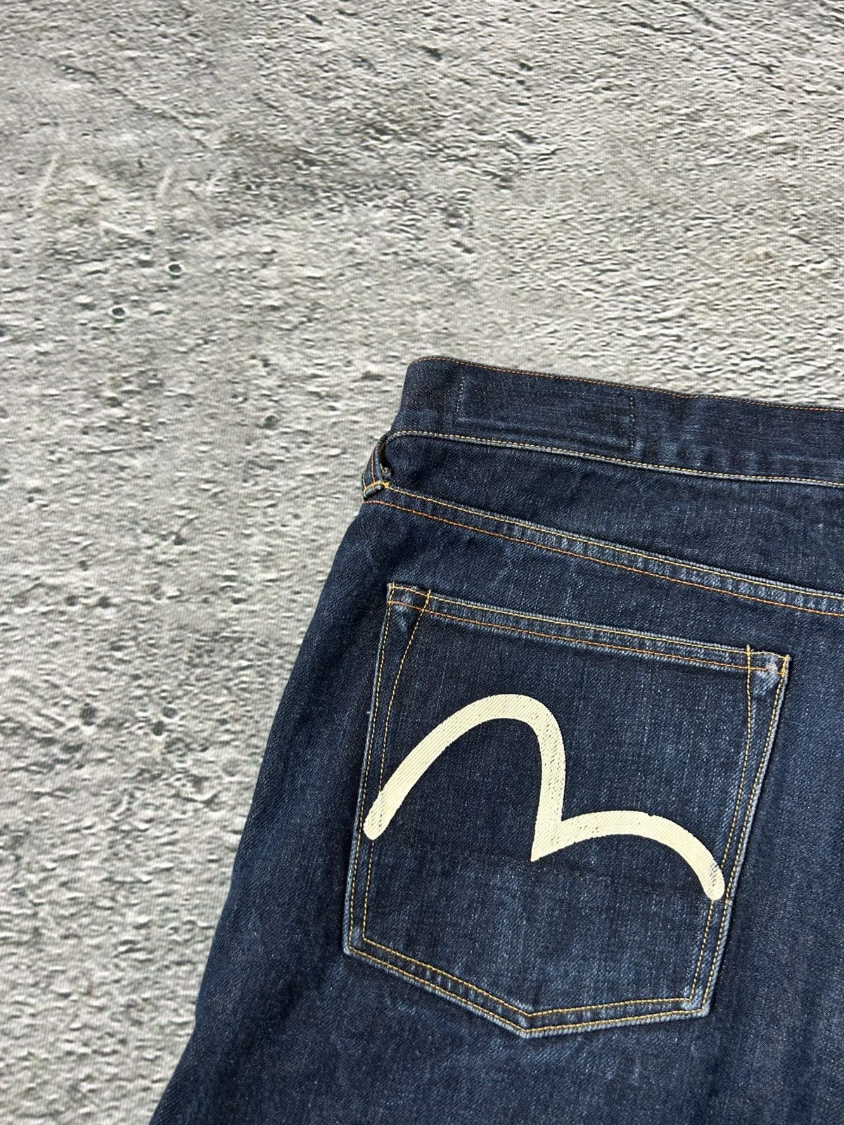 Evisu Evisu jorts navy blue Y2K shorts denim white seagulls Size US 34 / EU 50 - 3 Thumbnail