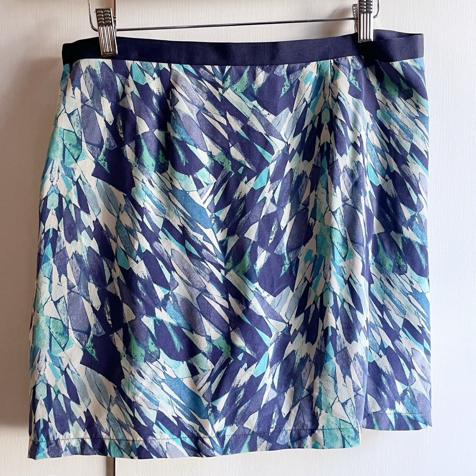 Madewell Madewell Eliot Blue Teal Silk Mini Skirt Size 10 Pleated Size 32" / US 10 / IT 46 - 5 Thumbnail