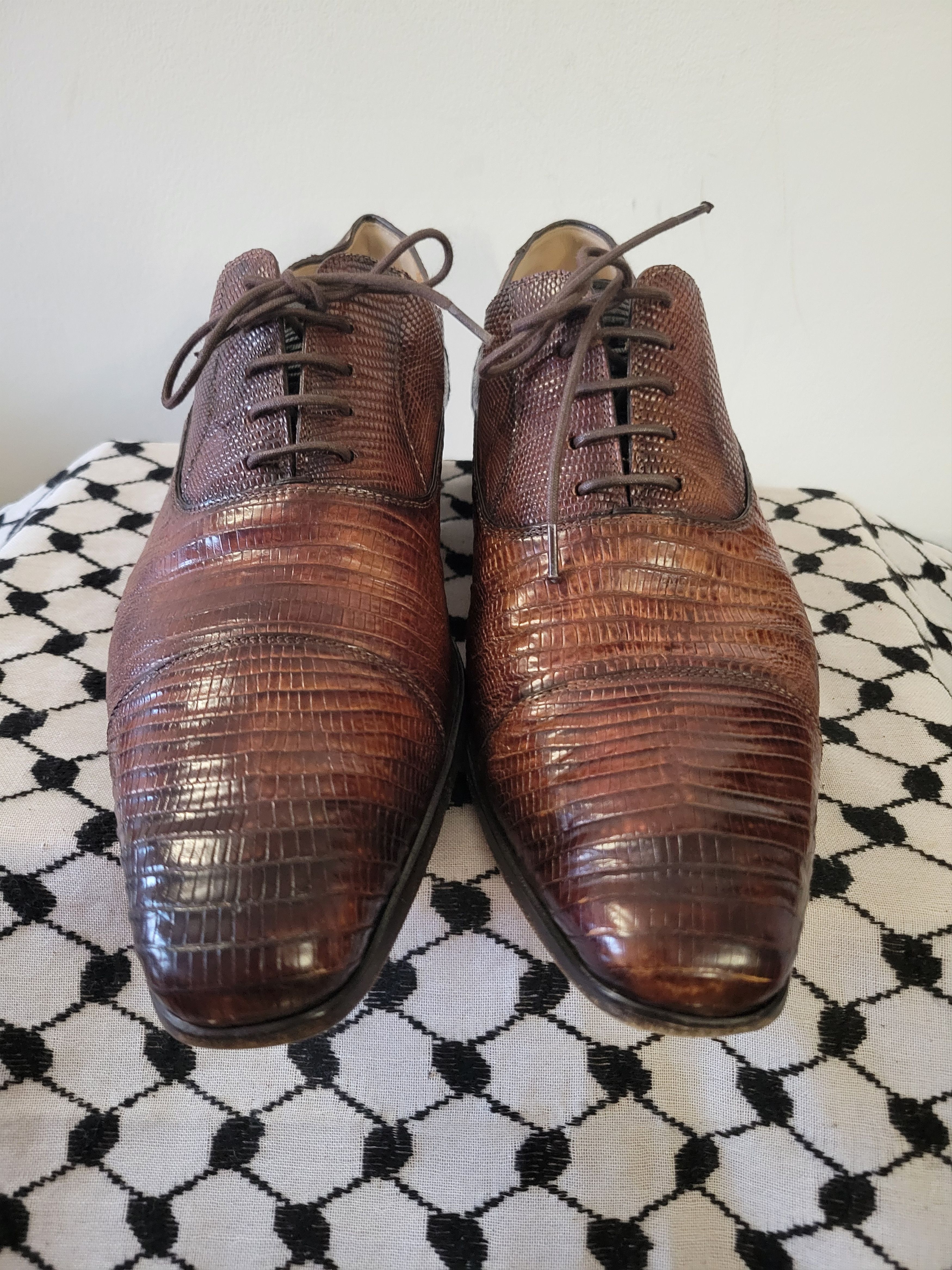 Magnanni × Vintage Magnanni Genuine Lizard Formal Shoes Size US 10.5 / EU 43-44 - 2 Thumbnail