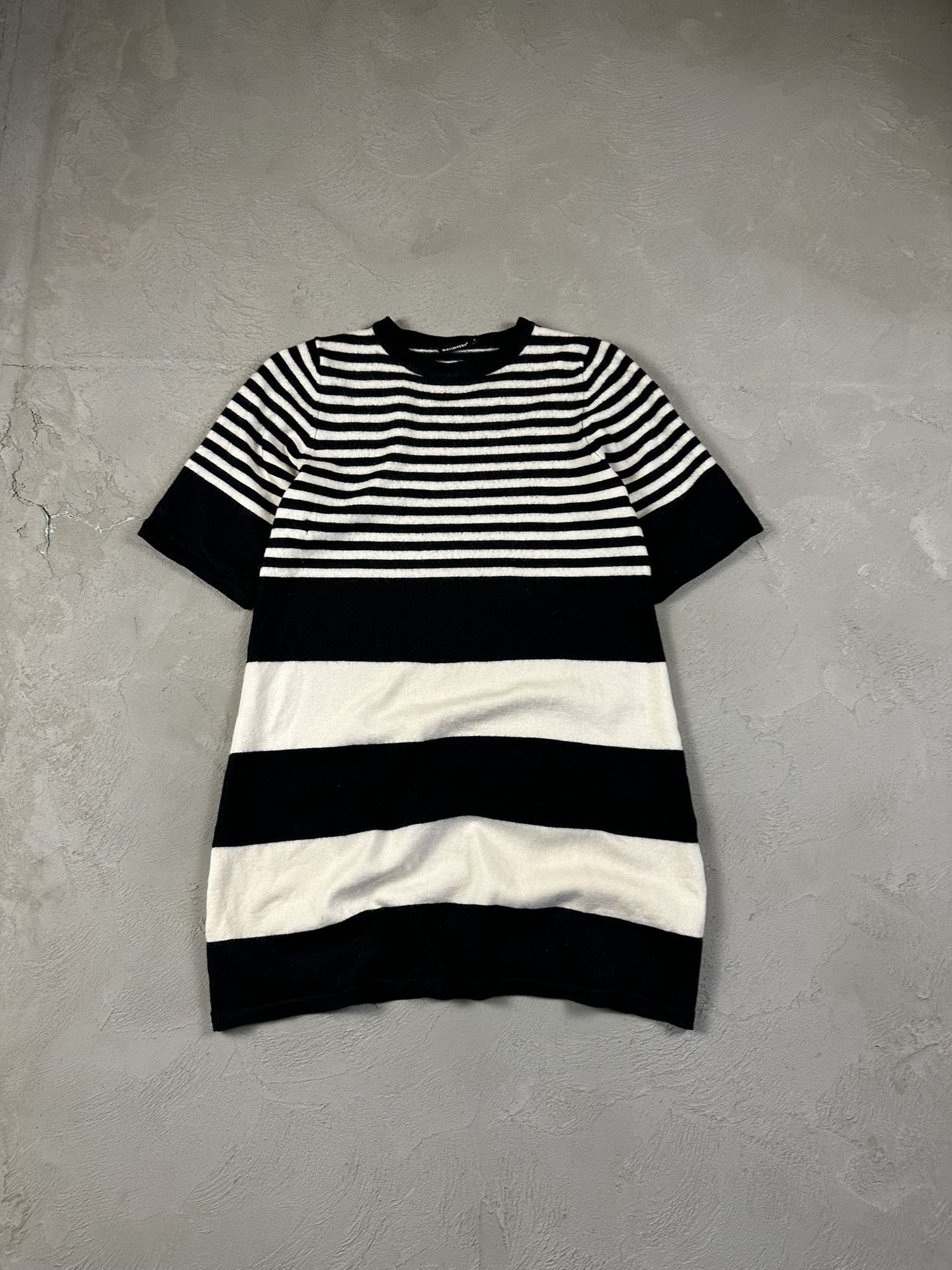 Designer × Japanese Brand × Marimekko Marimekko Wool Knit Stripped T-shirt Size US S / EU 44-46 / 1 - 4 Thumbnail