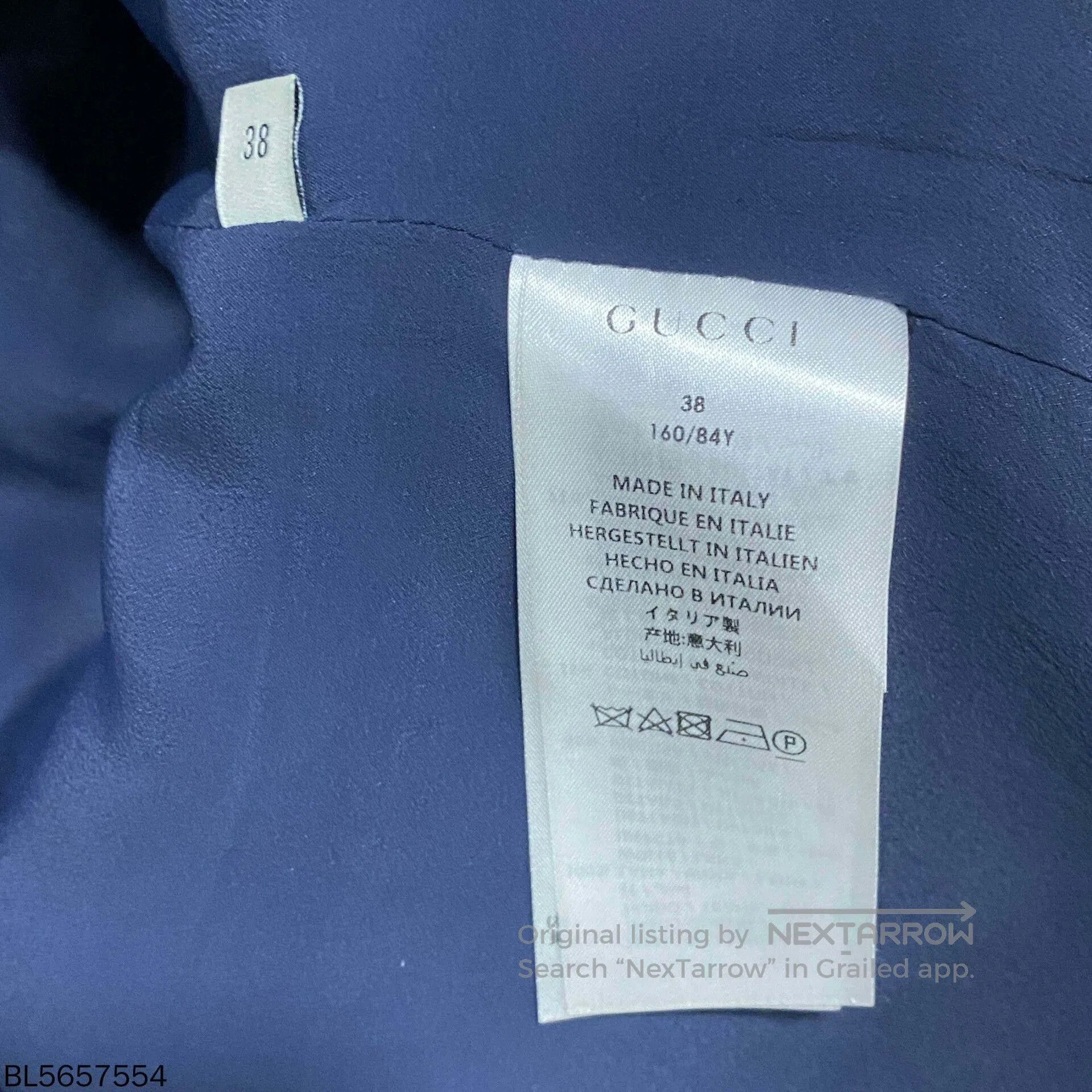 Gucci Deep Blue Bow Decor Mid. Size S / US 4 / IT 40 - 4 Thumbnail