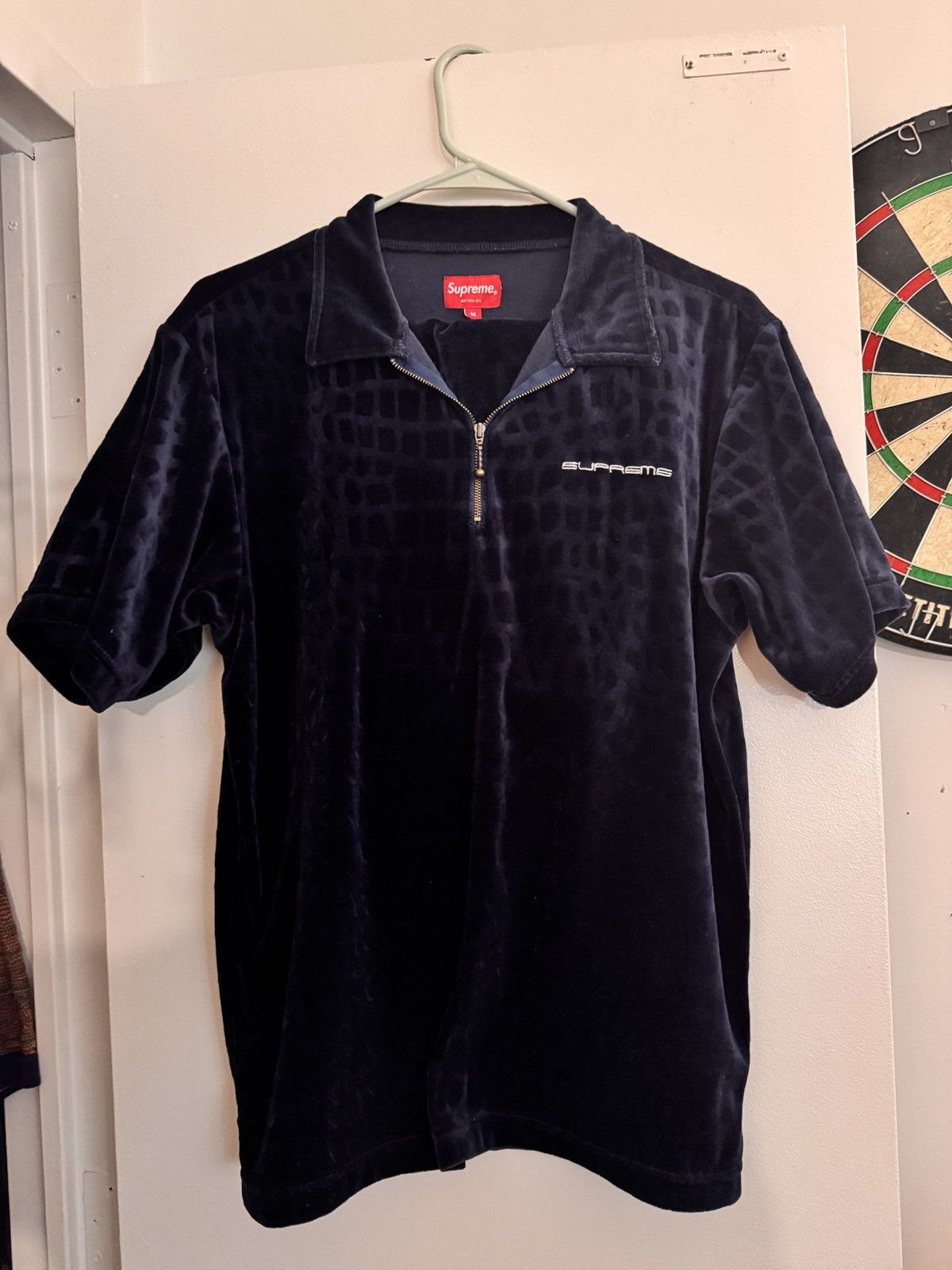 Supreme Supreme Croc Velour Two Piece Set Navy Size US M / EU 48-50 / 2 - 1 Thumbnail