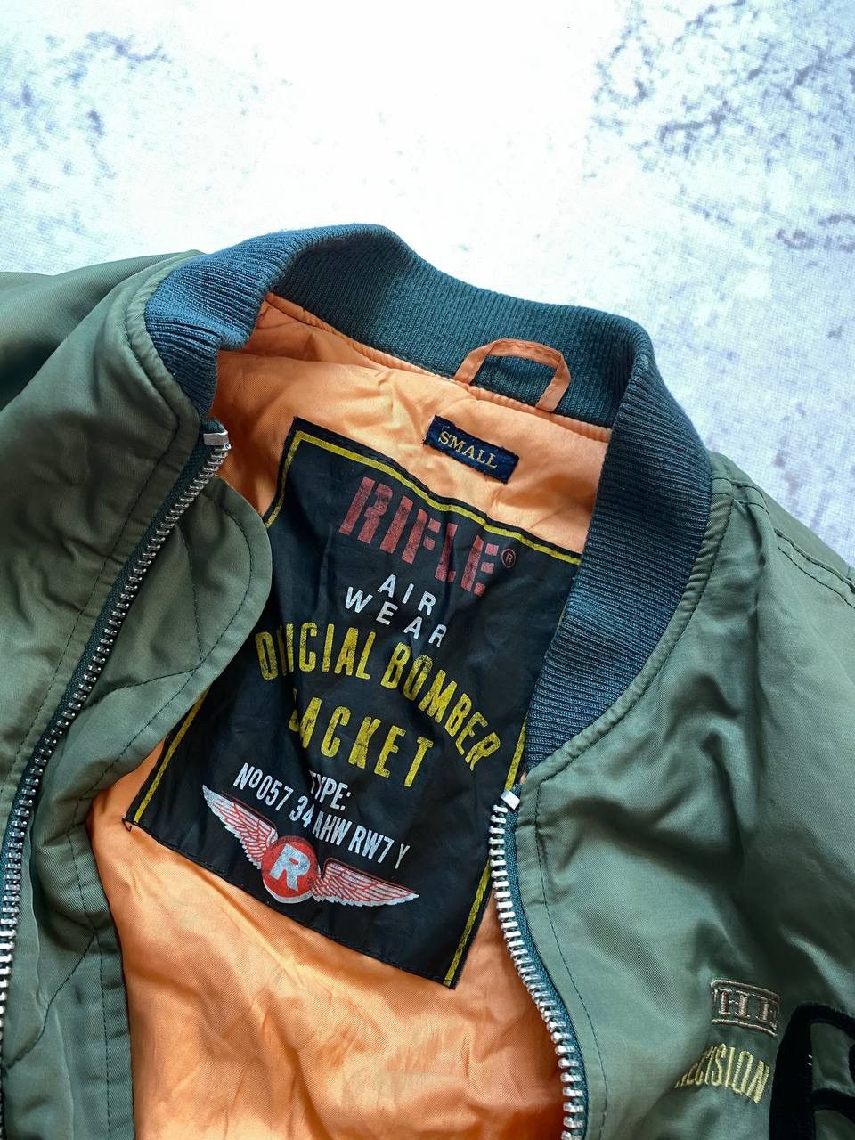 RIFLE × Vintage Vintage RIFLE Bomber Jacket MA-1 Military USA Schott Style Size US S / EU 44-46 / 1 - 10 Thumbnail