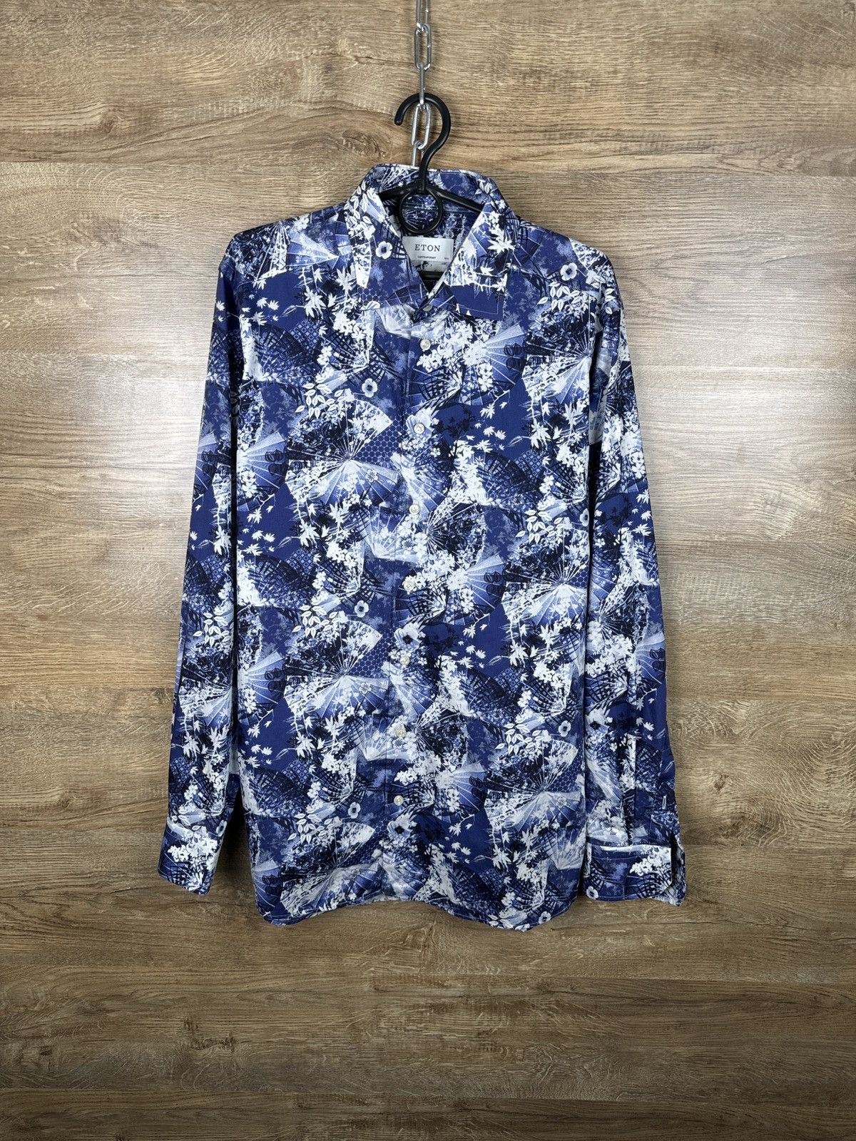 Eton Eton Men’s Long Sleeve Button Up Shirt Size 42 / 16.5 floral Size US L / EU 52-54 / 3 - 1 Thumbnail
