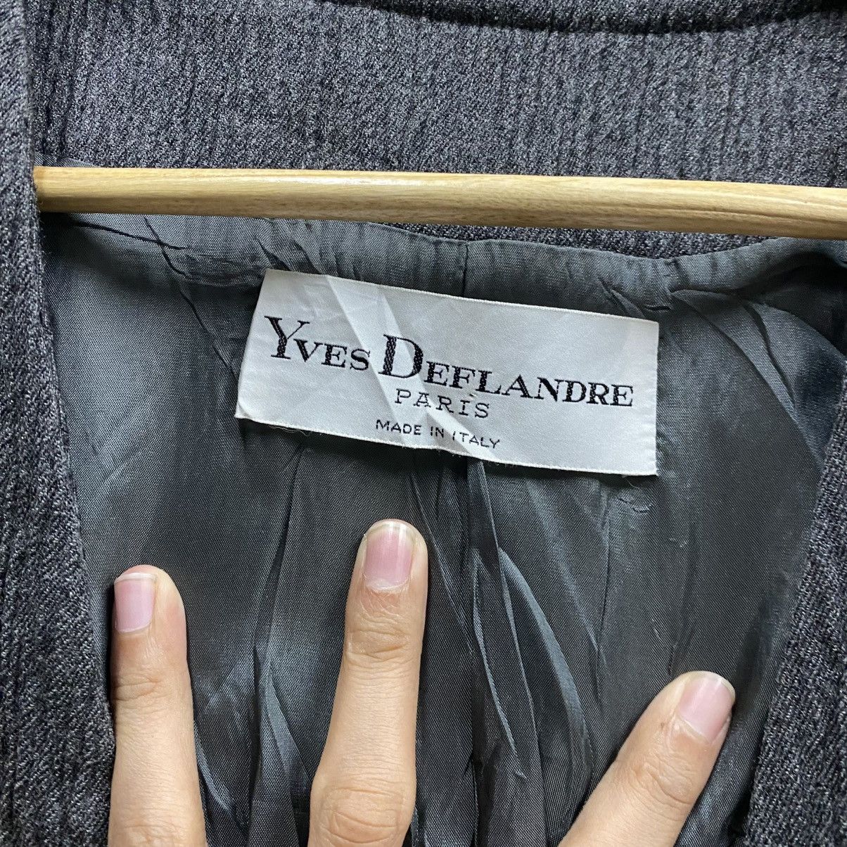 Other Vintage Yves Deflandre Paris Vintage Cropped Blazer Size M / US 6-8 / IT 42-44 - 7 Thumbnail