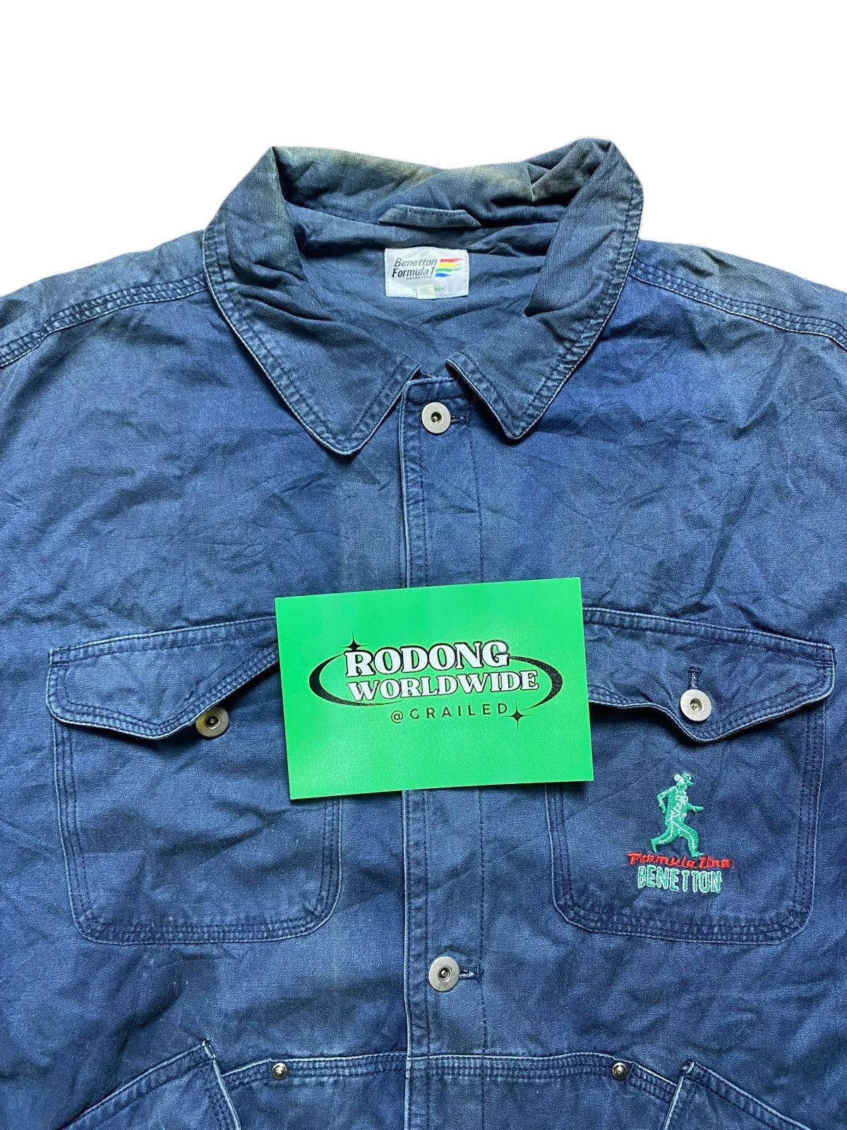 Vintage VINTAGE BENETTON F1 RACING JACKET Size US XXL / EU 58 / 5 - 2 Thumbnail