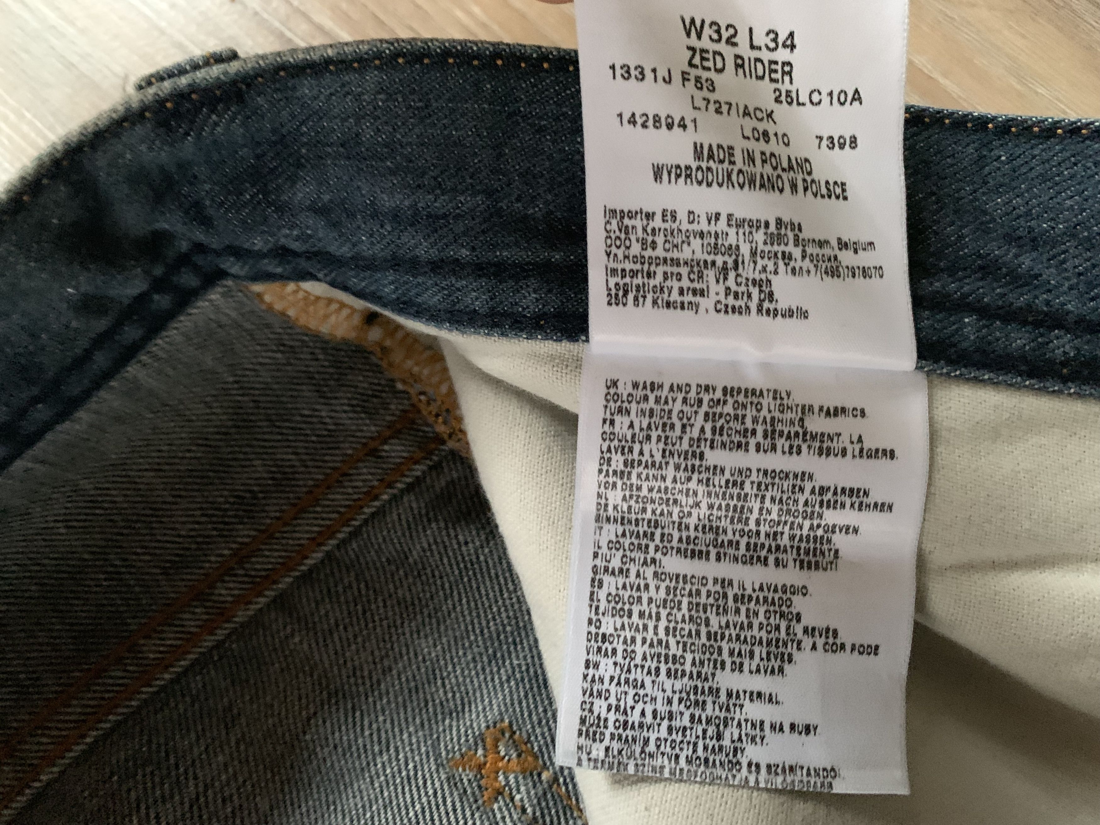 Denime × Lee Lee Zed Rider Blue Jeans Size US 32 / EU 48 - 12 Thumbnail