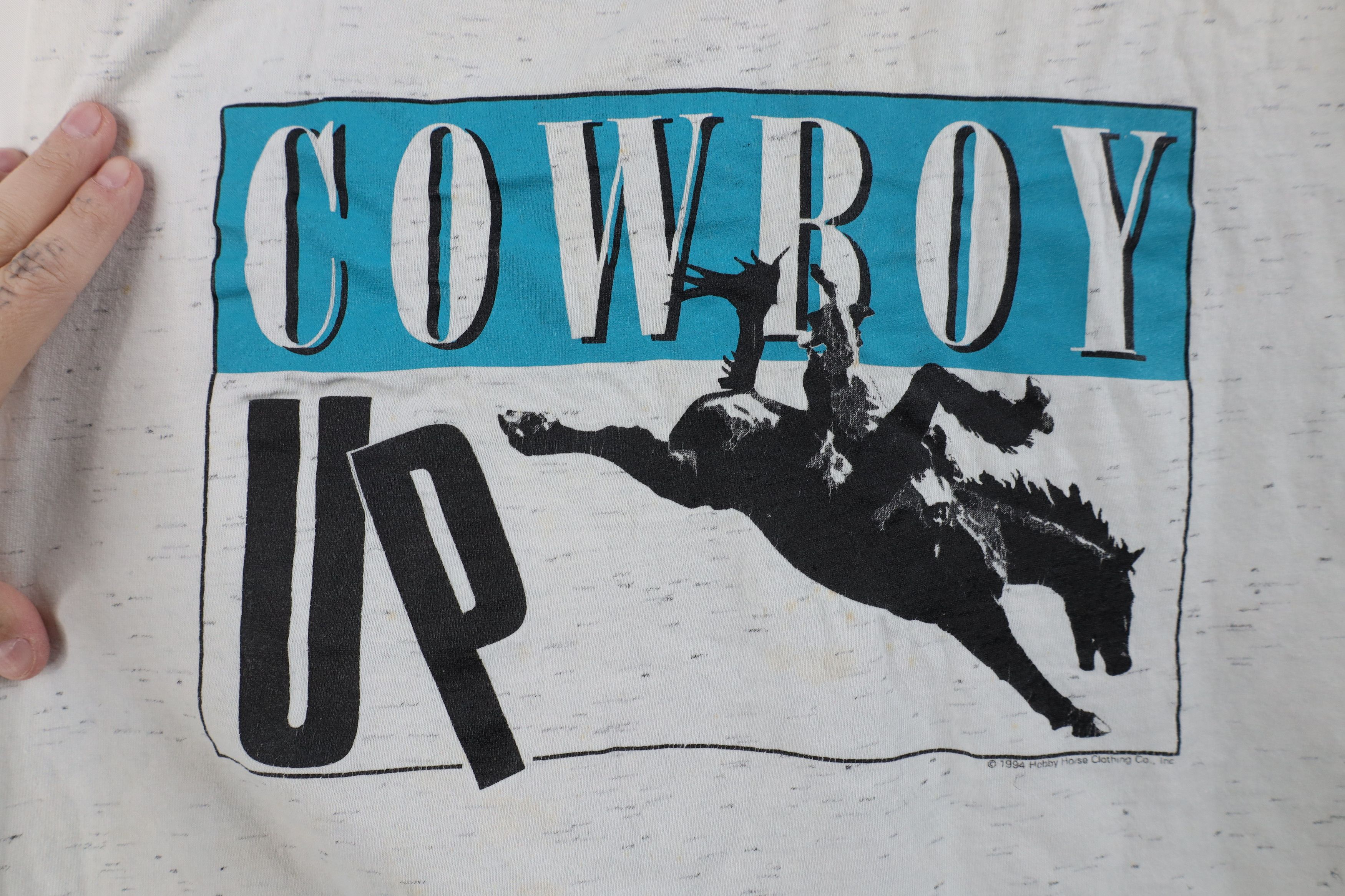 Vintage Vintage 90s Streetwear Western Cowboy Up Bull Rider T-Shirt Size US XL / EU 56 / 4 - 4 Thumbnail