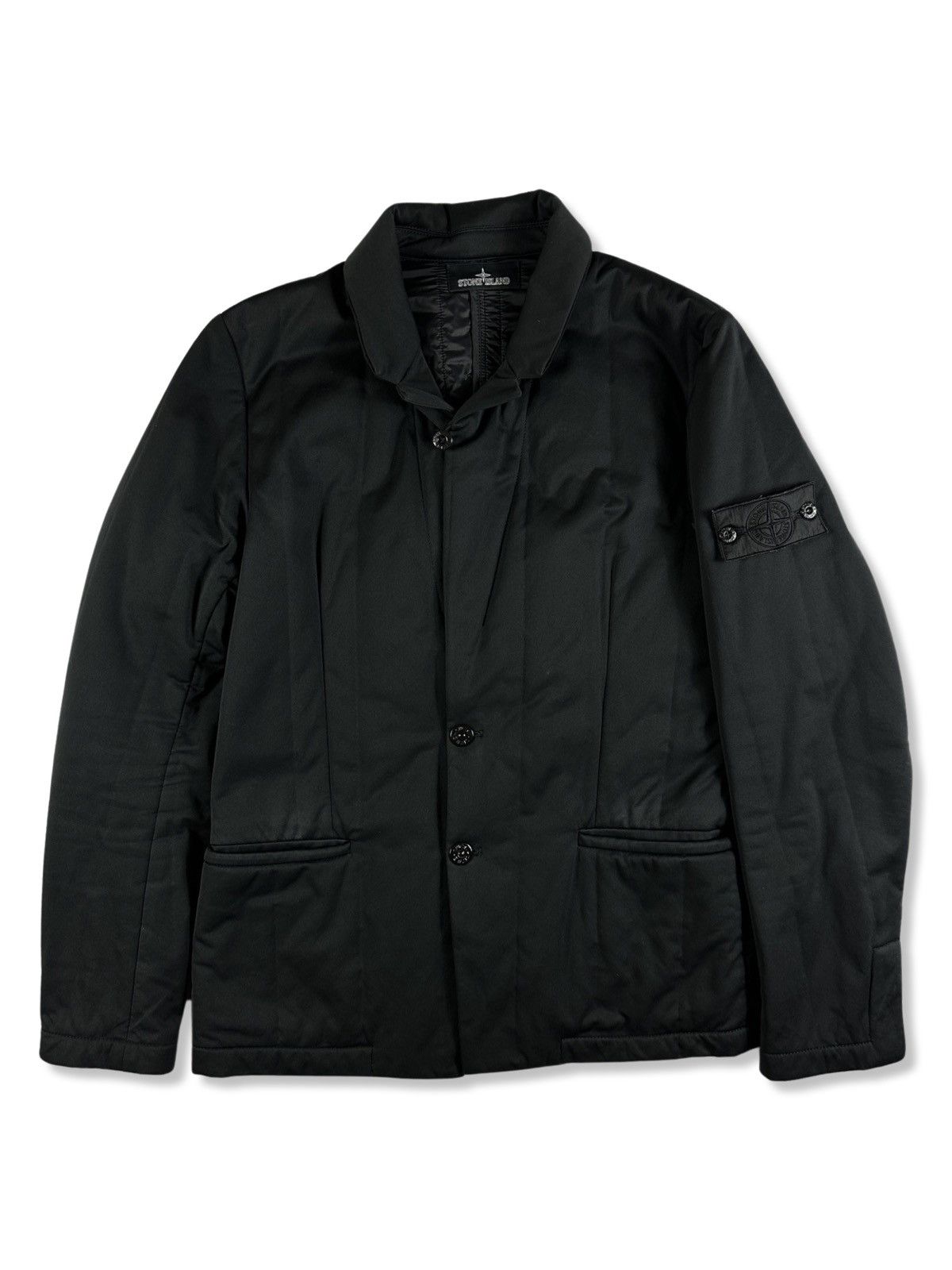 image of Stone Island Shadow Project Stone Island Padded Prima Loft Shadow Project Jacket in Black (Size Lar