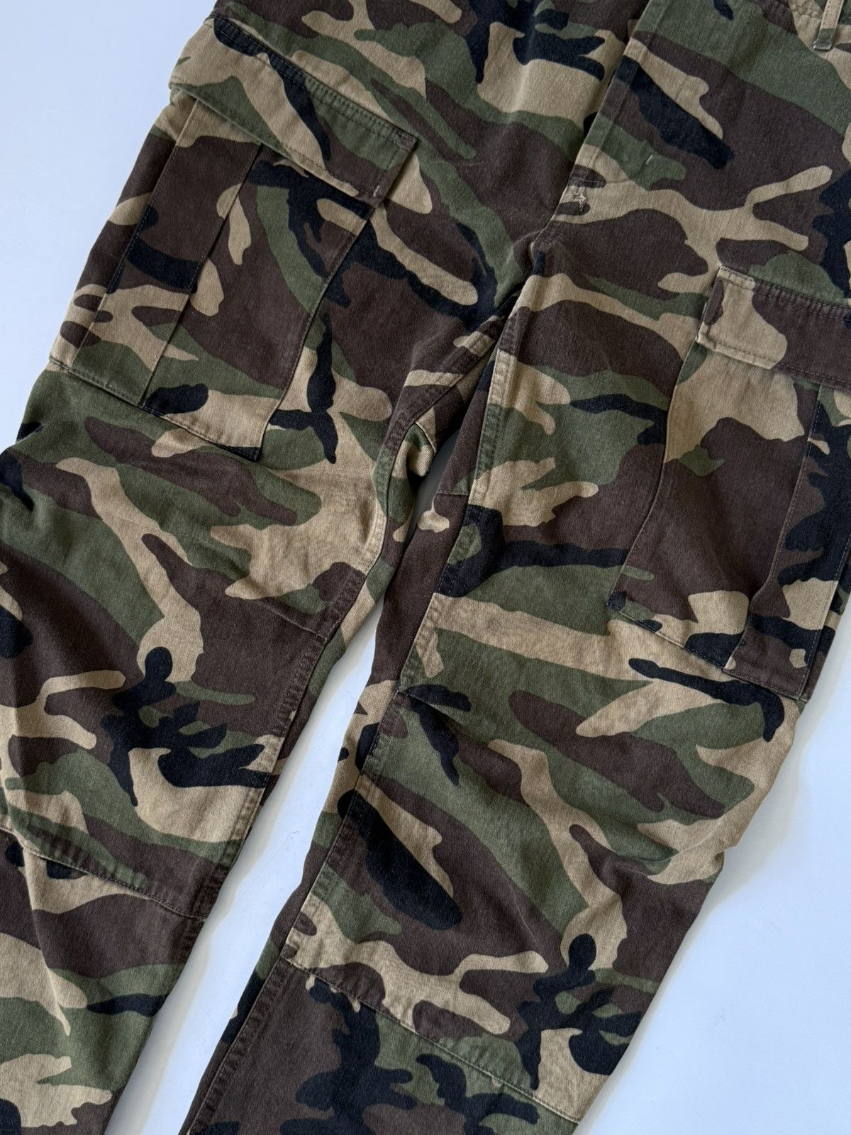 Balenciaga Balenciaga Camouflage Woodland Green Cargo Pants Size US 35 - 4 Thumbnail