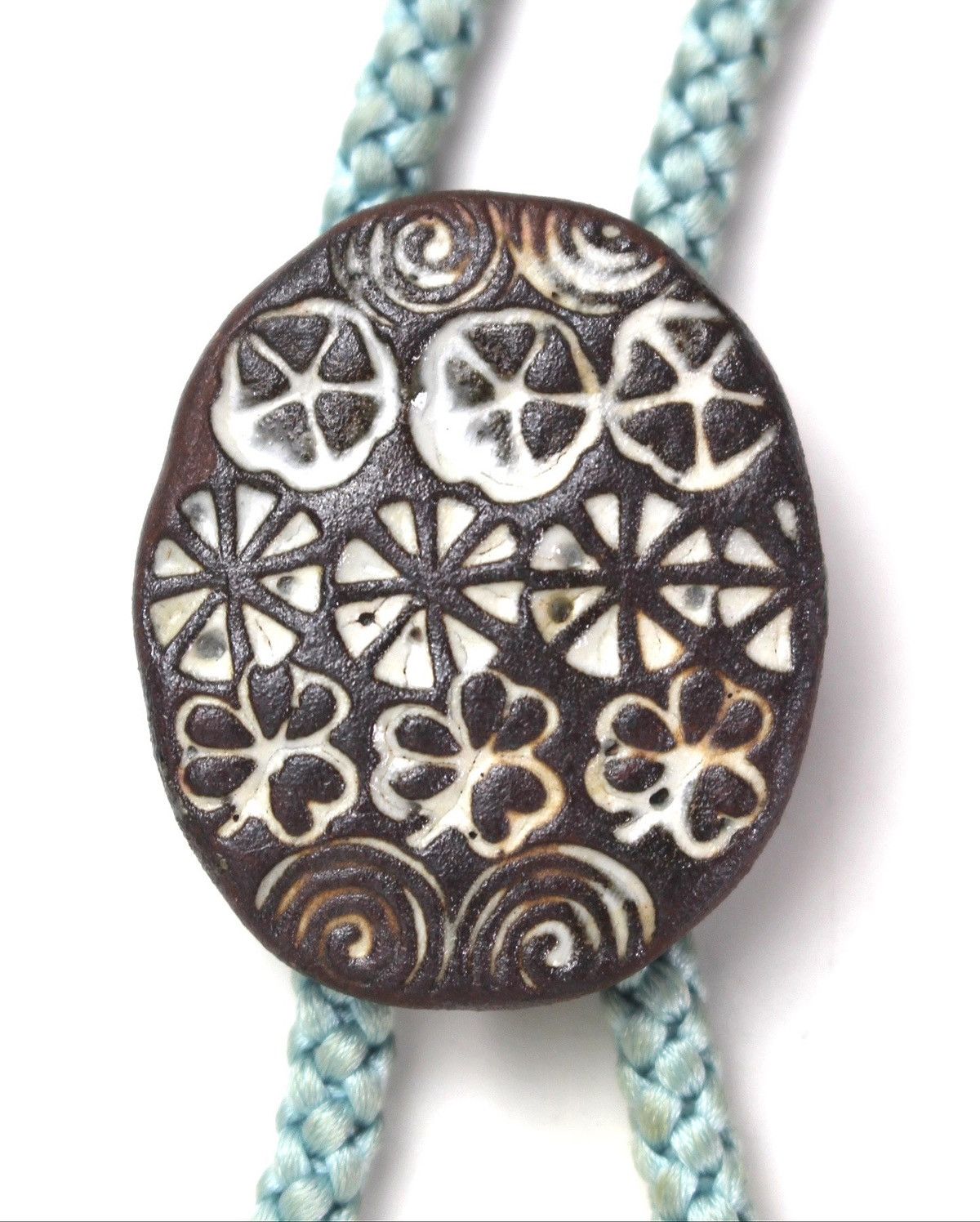 Vintage 2000S JAPANESE MADE ENAMEL SLIDE BOLO TIE NECKLACE Size ONE SIZE - 2 Thumbnail