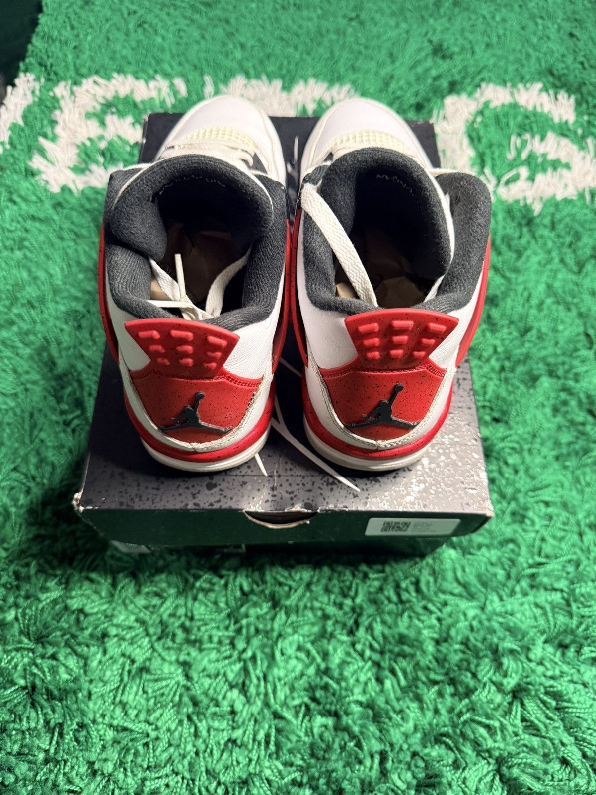 Jordan Brand Air Jordan 4 GS Red Cement Size US 5.5 / EU 38 - 5 Thumbnail
