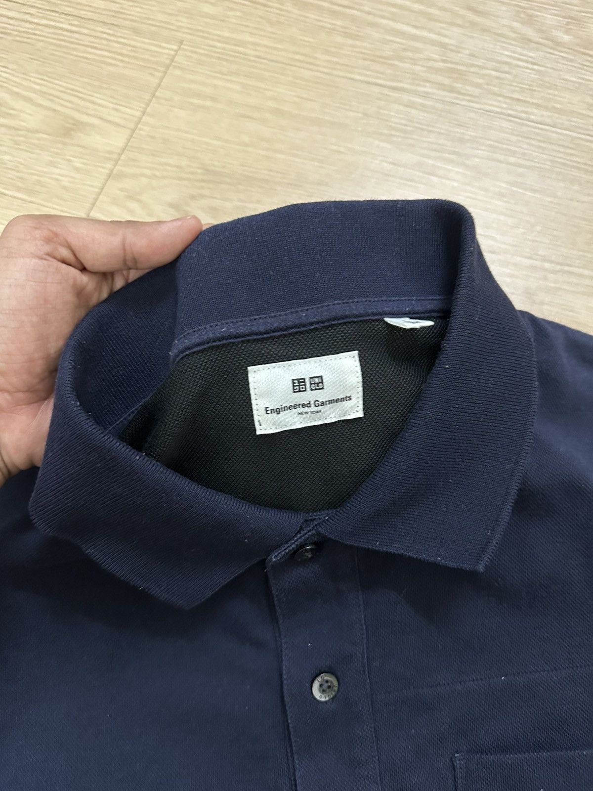 Beauty Beast × Engineered Garments × Uniqlo Rare And Beautiful Uniqlo Engineered Garments Polo Tee Size US L / EU 52-54 / 3 - 6 Thumbnail