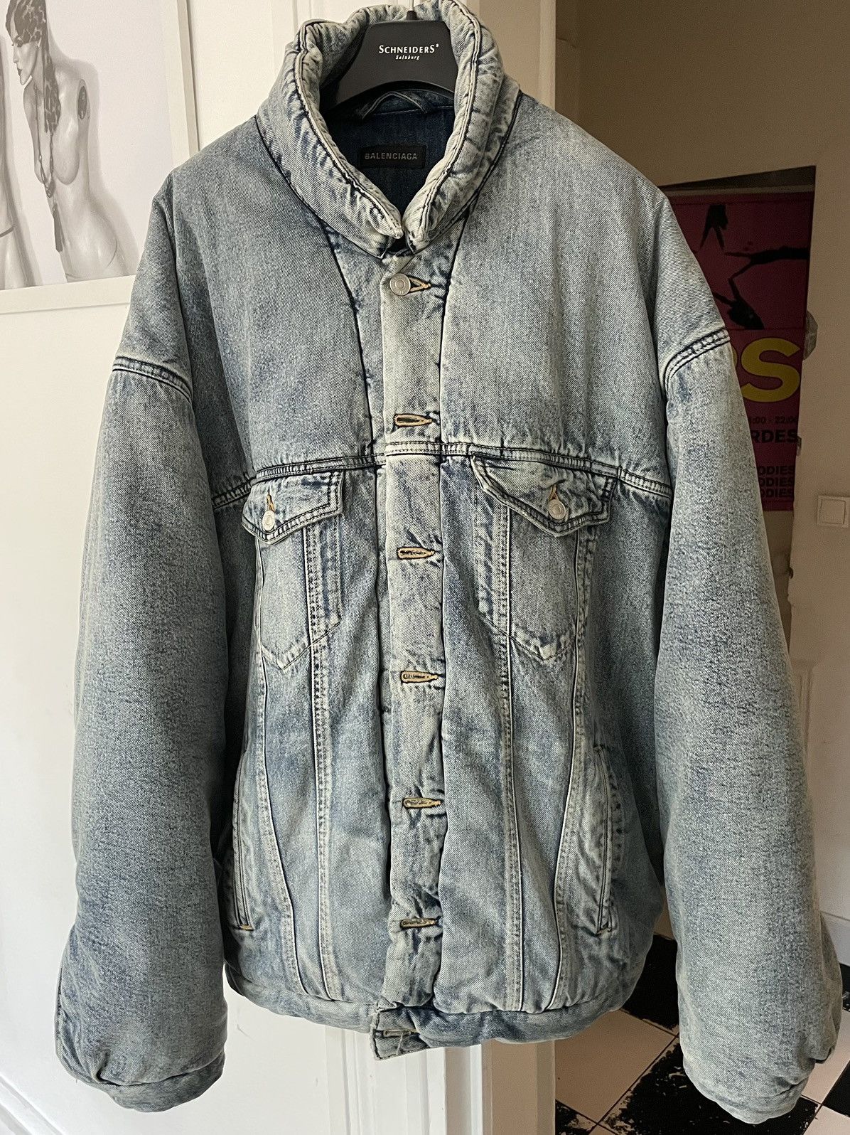 Balenciaga Balenciaga Puffer jean jacket Size US L / EU 52-54 / 3 - 10 Thumbnail