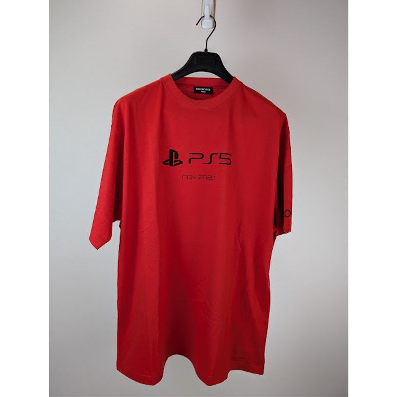 Balenciaga × Playstation o1rshd1 Boxy T-shirt in Verm / Red Size US L / EU 52-54 / 3 - 10 Thumbnail