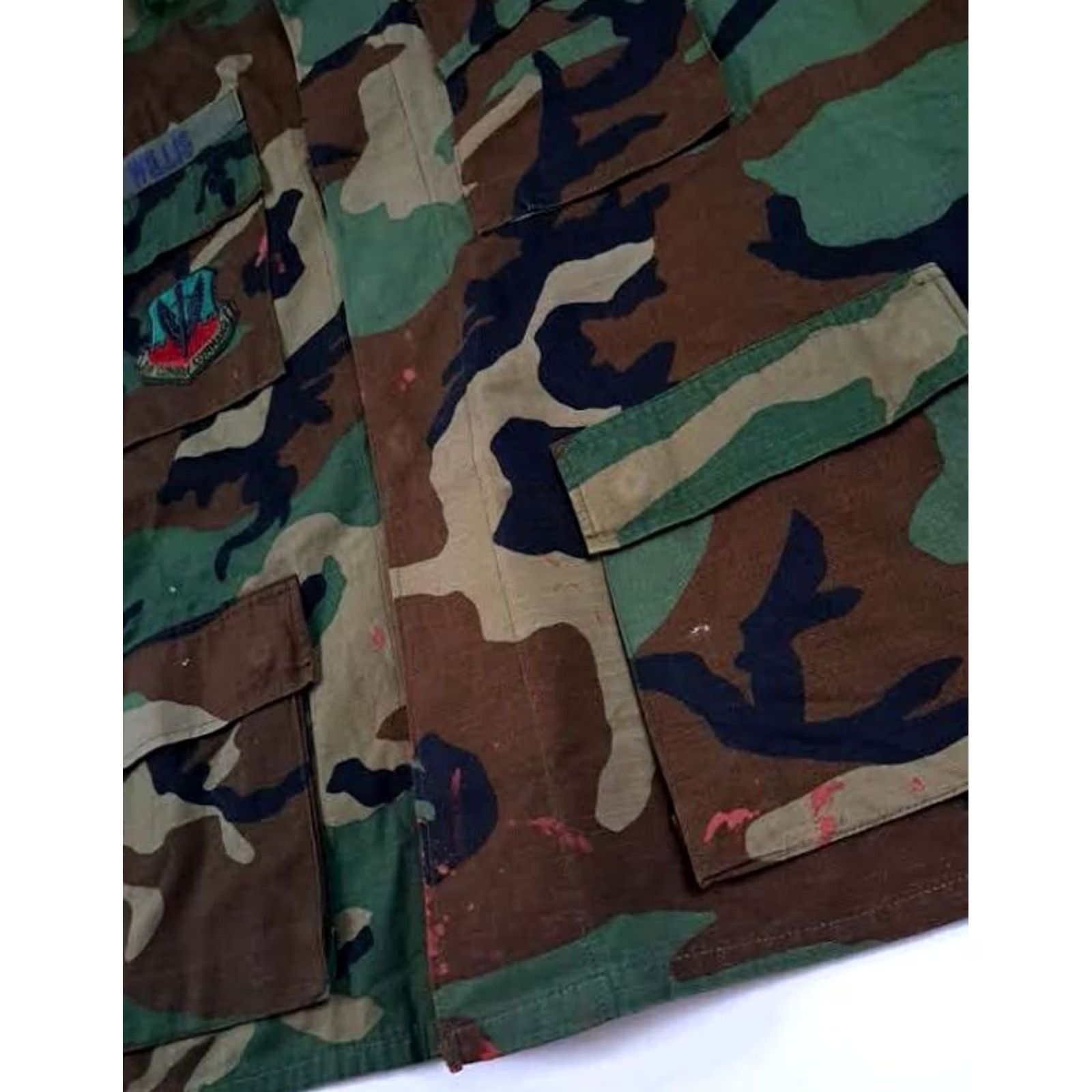 Commando Vintage US Military Field Shirt Air Force Camouflage Button Up XL Size US XL / EU 56 / 4 - 3 Thumbnail