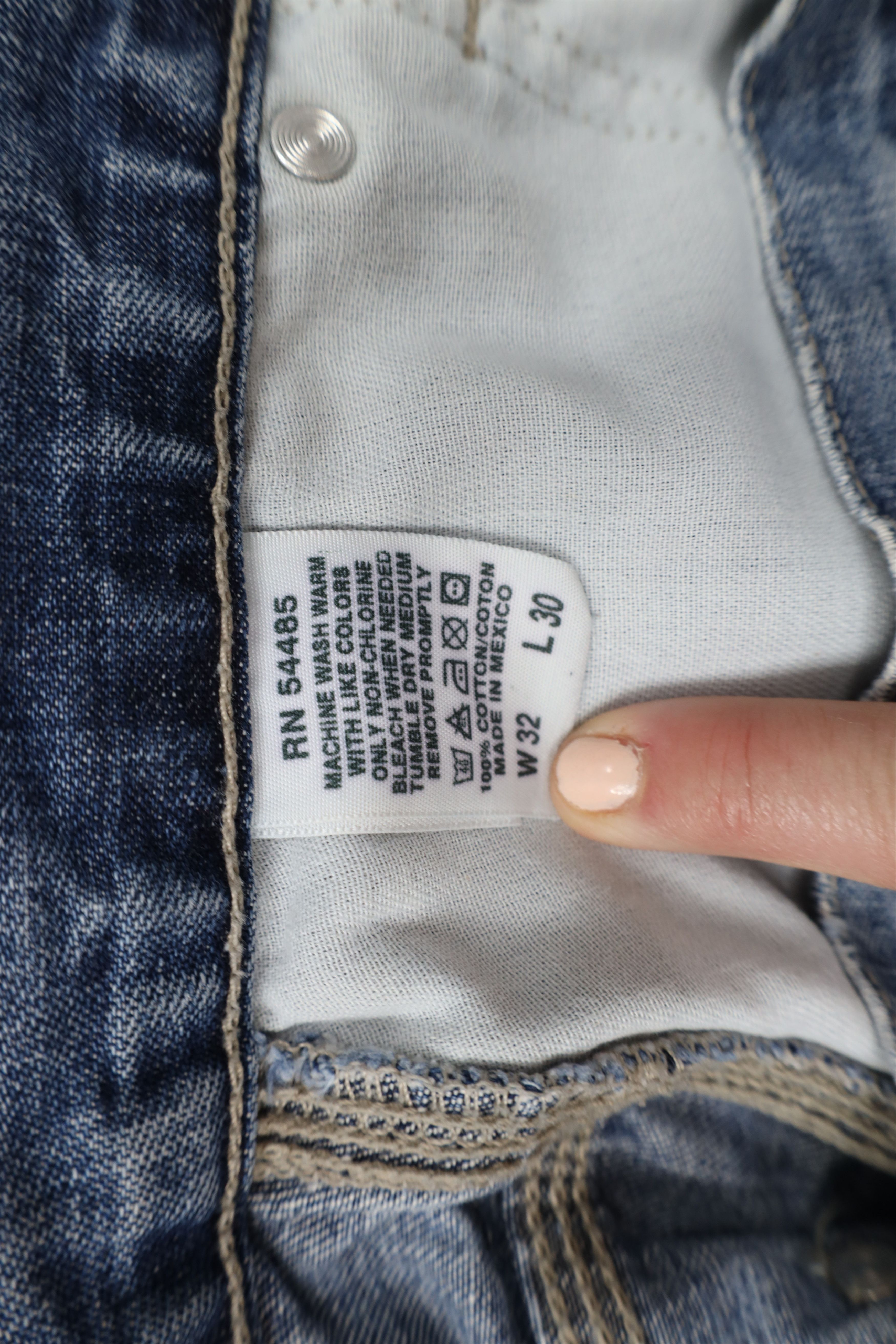 American Eagle Outfitters × Vintage Vintage 90s American Eagle Outfitters Leg Dungaree Jeans Size US 32 / EU 48 - 11 Thumbnail