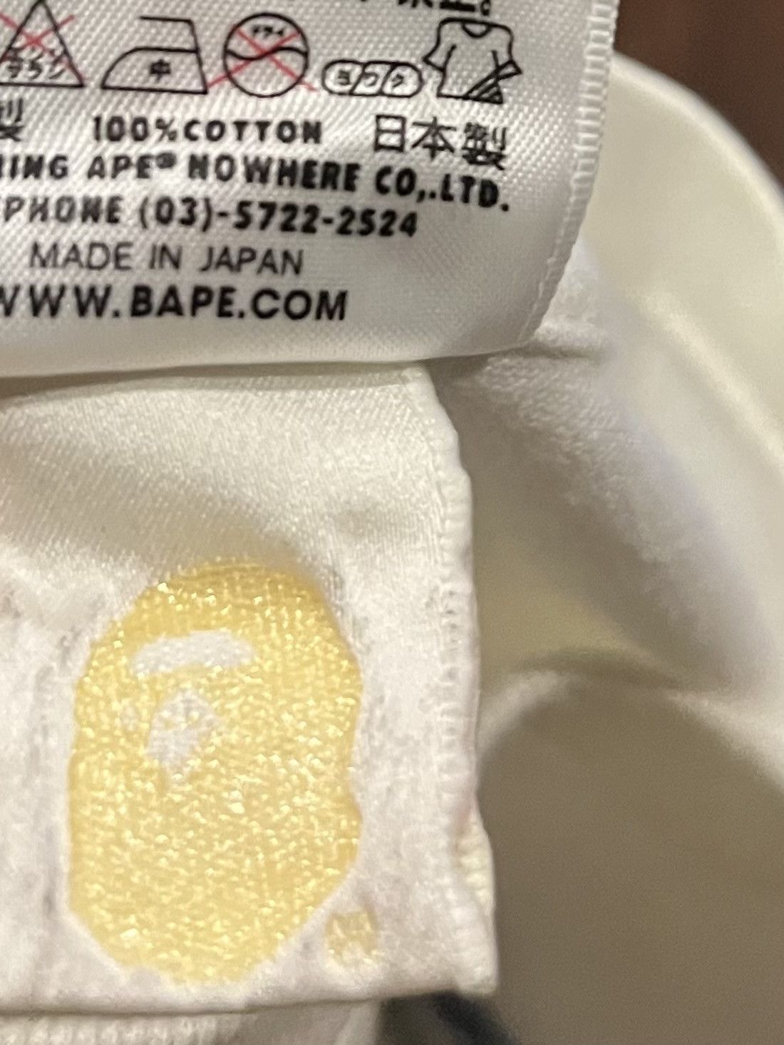 Bape Bape camo logo tee shirt Size US M / EU 48-50 / 2 - 5 Thumbnail