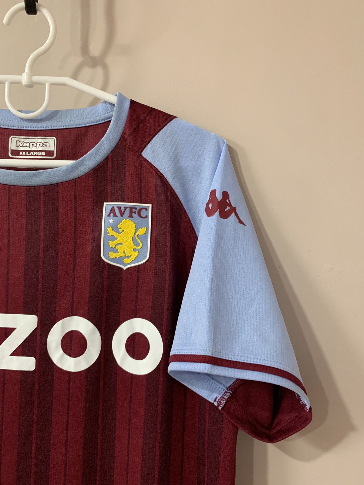 Kappa Aston Villa Home Football Shirt Kappa Soccer Jersey Size S Size US S / EU 44-46 / 1 - 5 Thumbnail