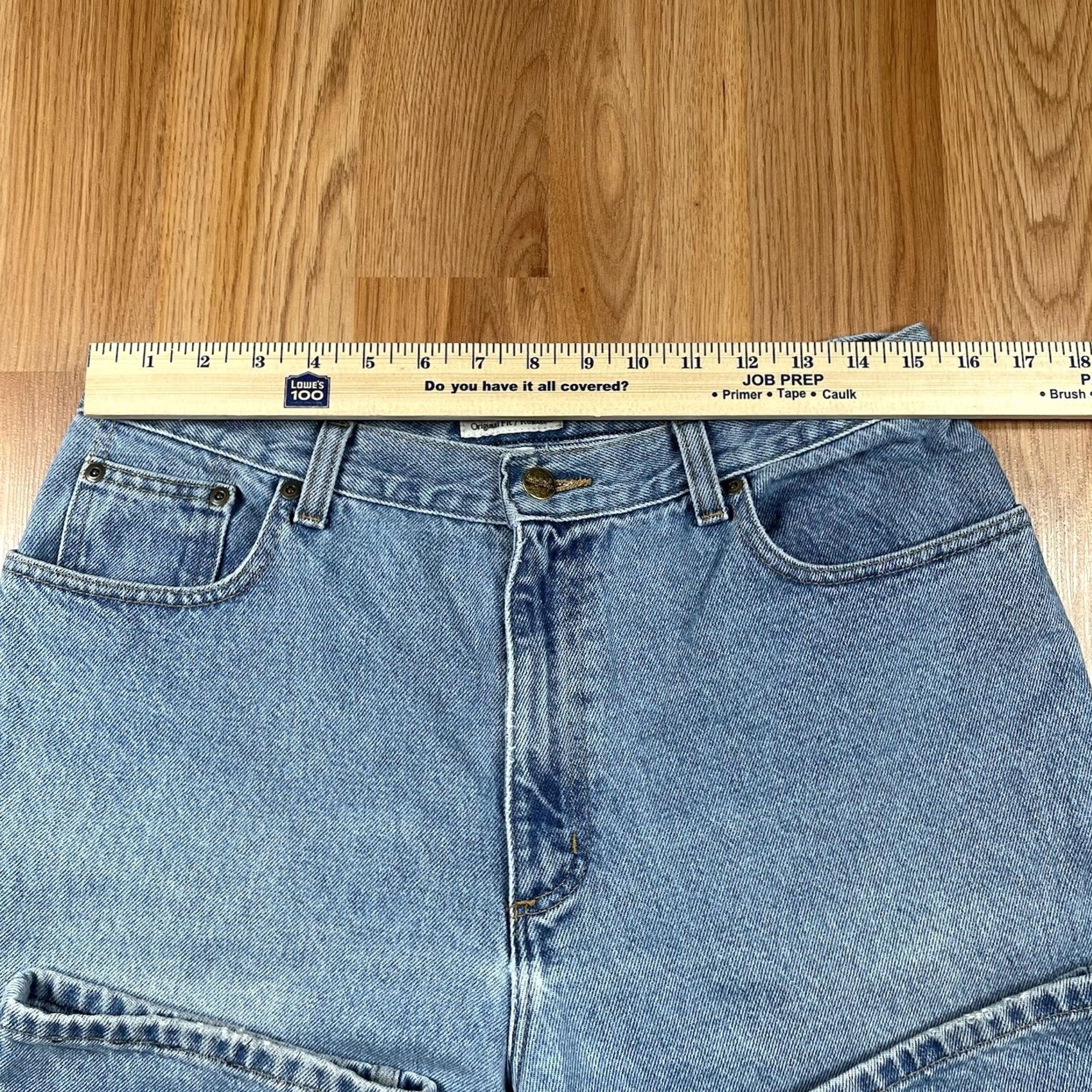 Vintage VINTAGE LL Bean Original Fit Relaxed Blue Wash Denim Long Jeans Womens 14 100% Cotton Size 36" / US 14 / IT 50 - 2 Thumbnail