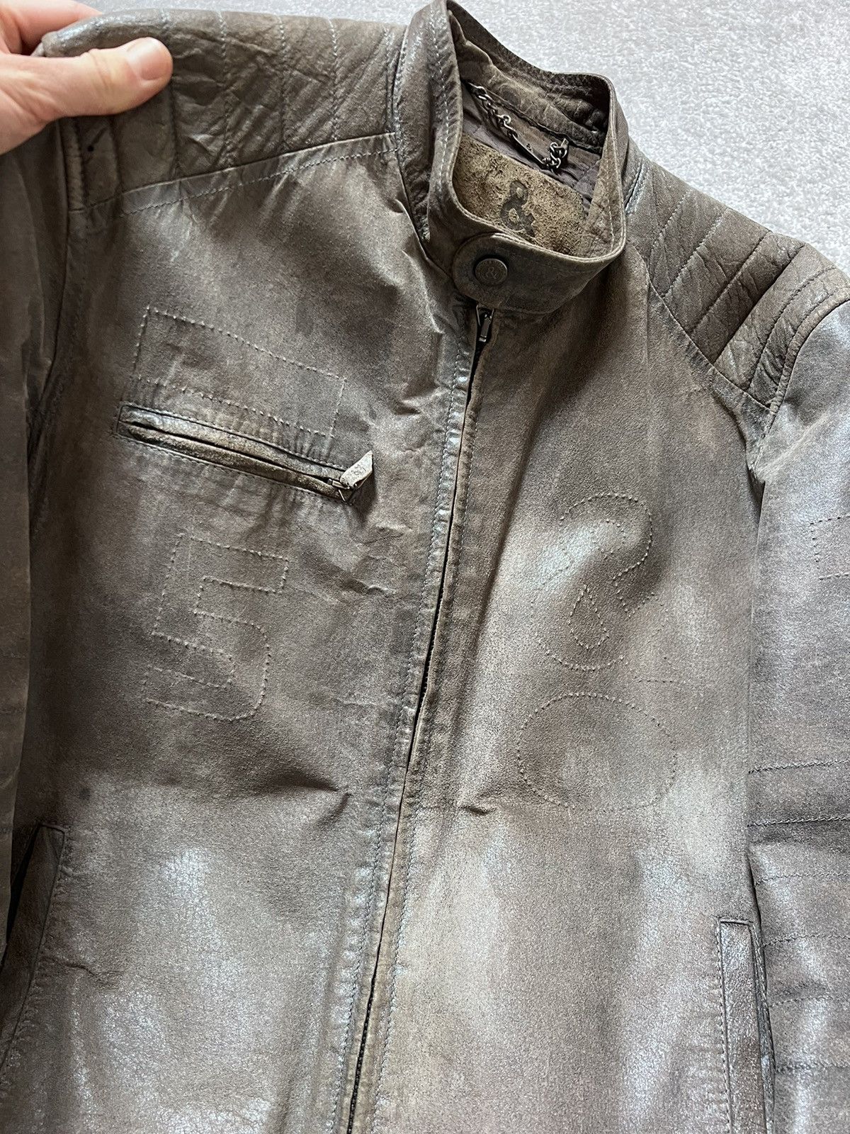 Dolce & Gabbana Vintage Dolce & Gabbana Brutalist Pig Leather Archive Jacket Size US L / EU 52-54 / 3 - 3 Thumbnail