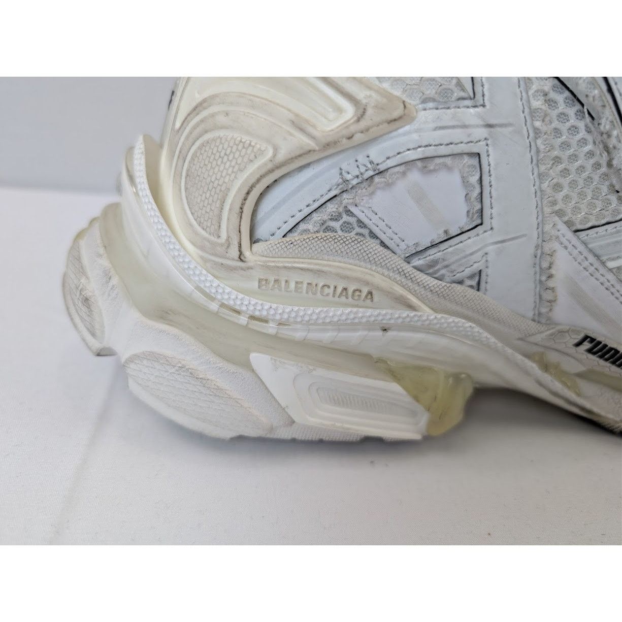 Balenciaga o1rshd1 Monocolor Runners in White Size US 11 / EU 44 - 5 Thumbnail