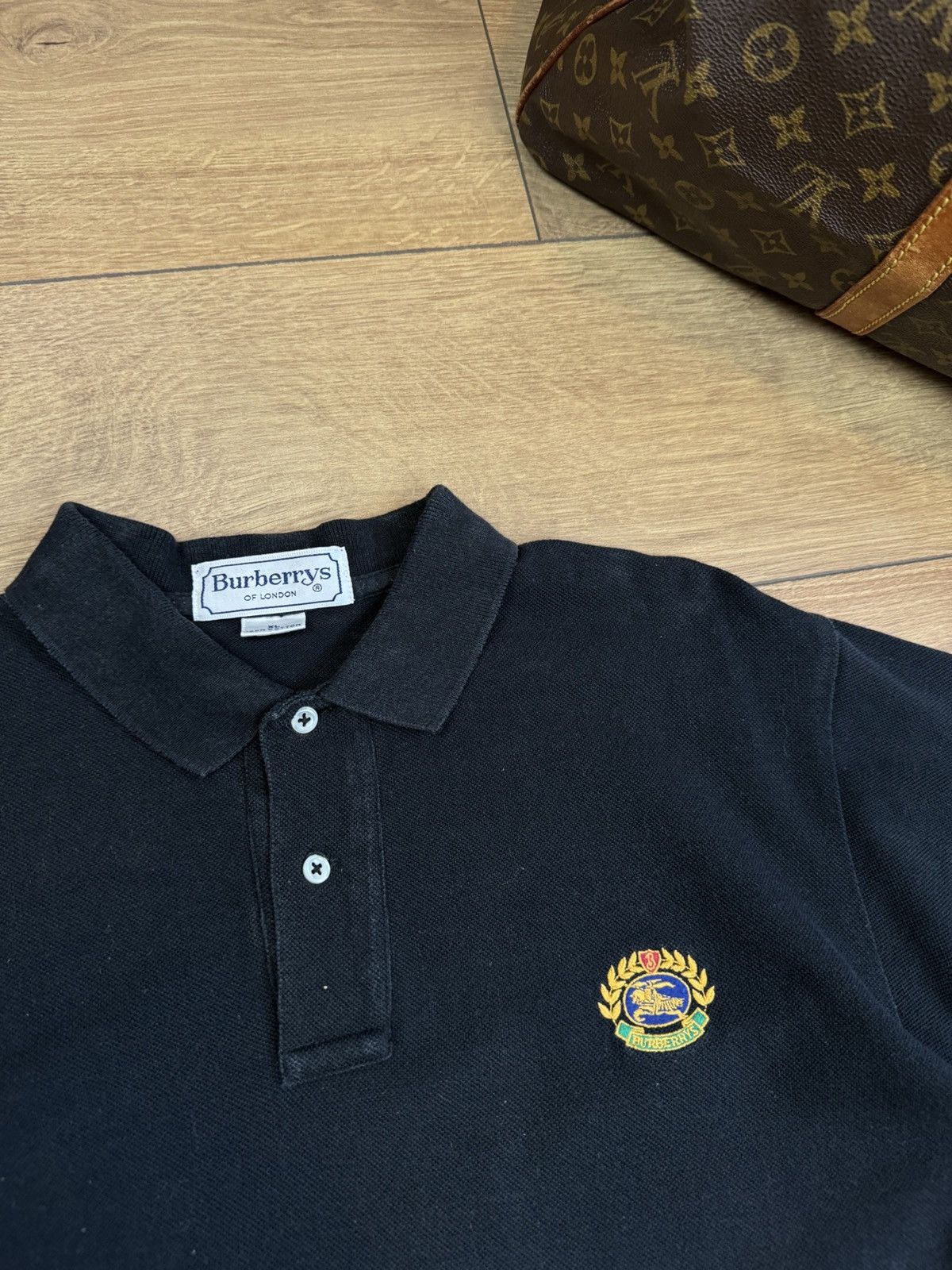 Burberry Vintage polo t shirt Burberry original luxury casual item Size US L / EU 52-54 / 3 - 2 Thumbnail